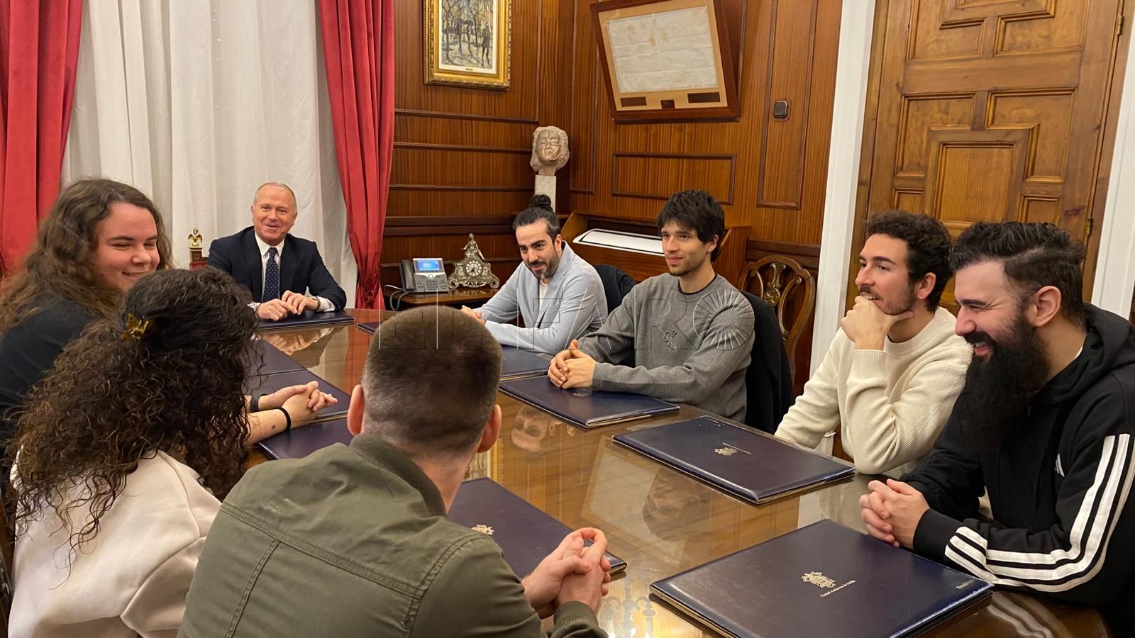 El consejero Miguel Marín en la recepción oficial de un grupo de creadores de contenido