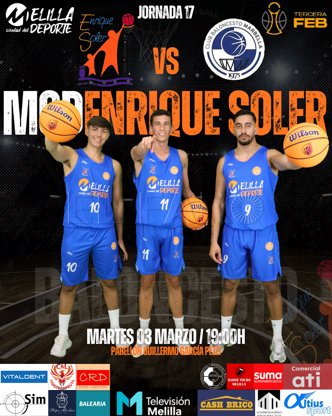 El MCD Enrique Soler recibe al CB Marbella en un duelo clave