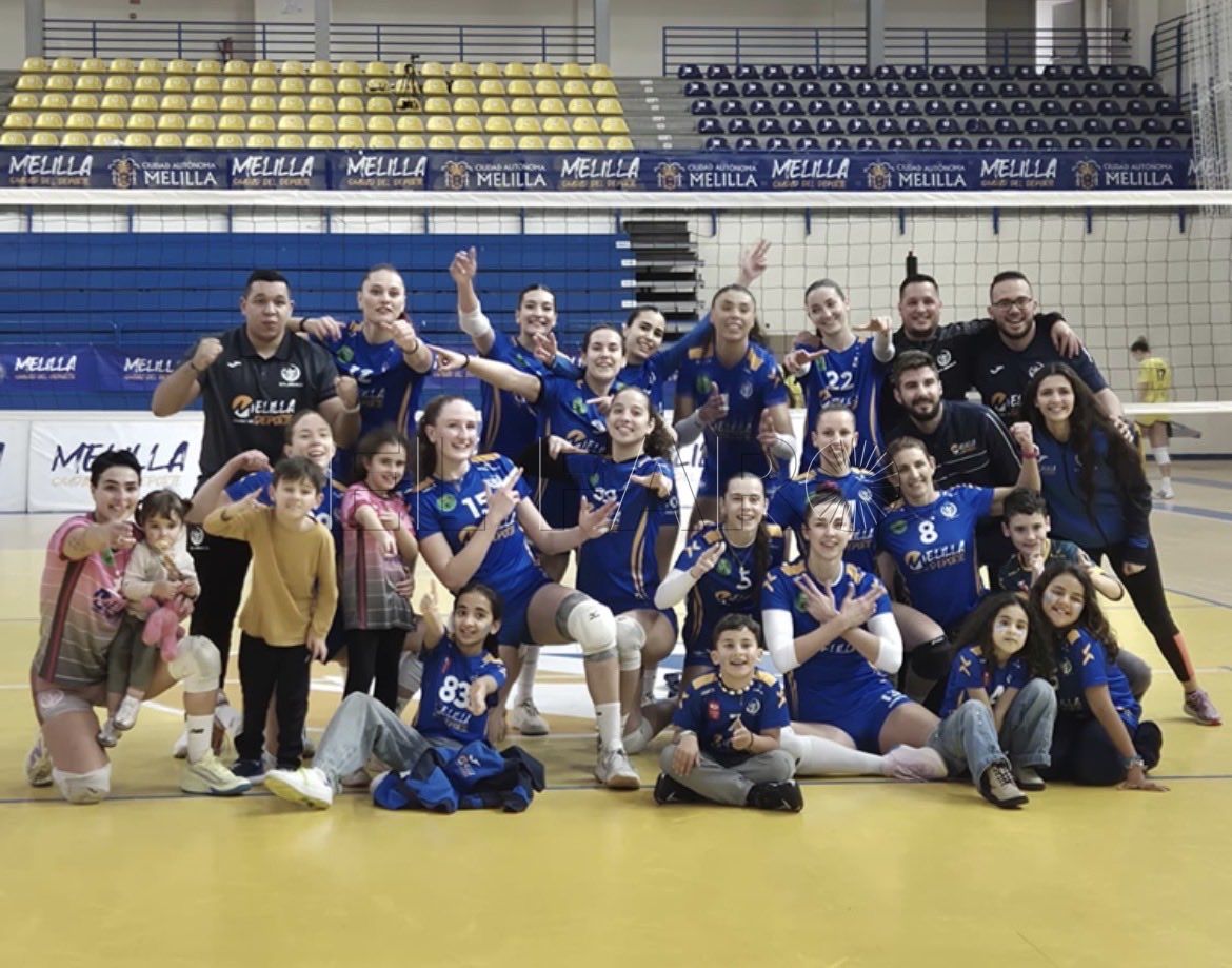 El CV Melilla gana y luchará por el título