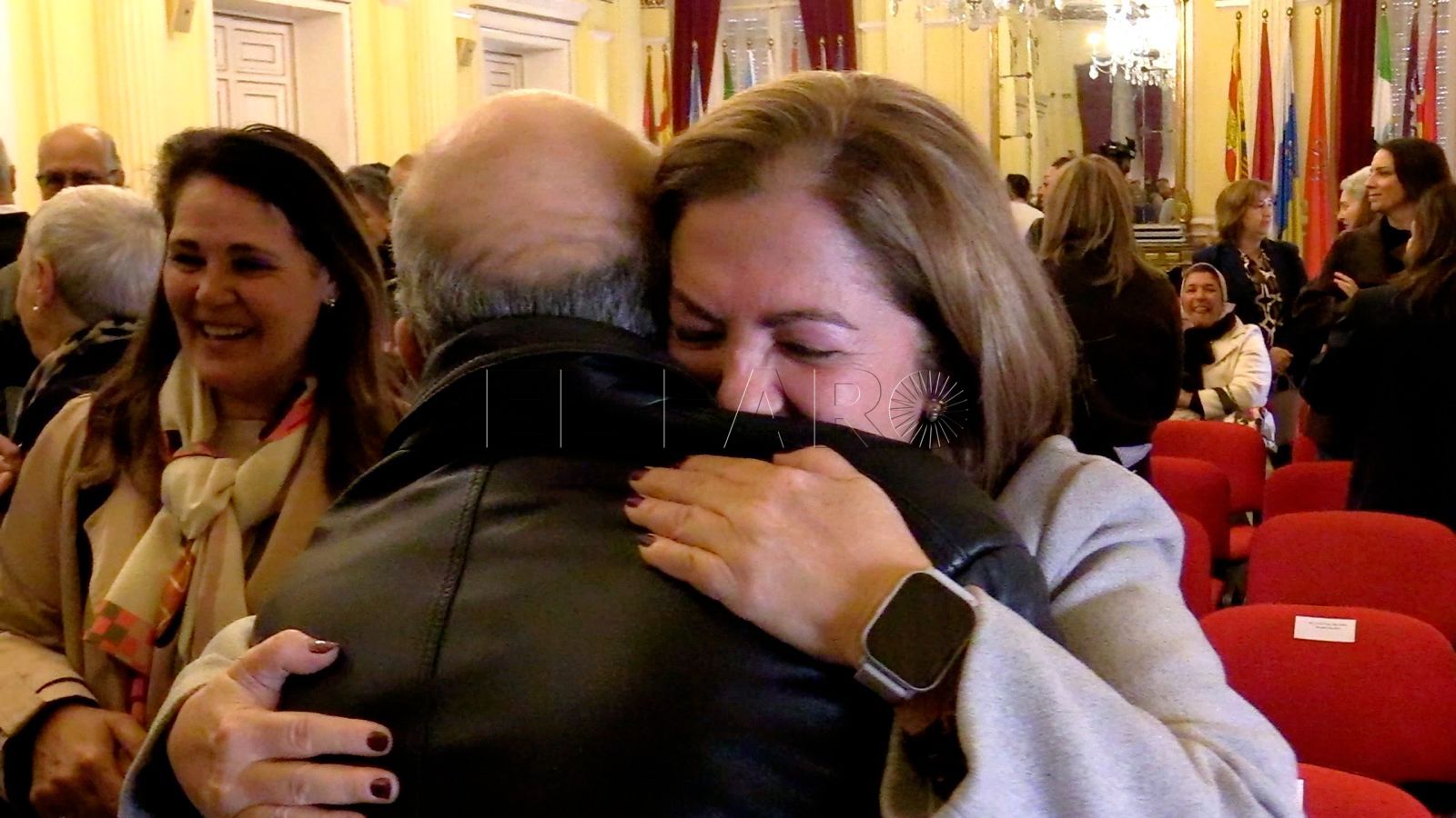 Isabel Migallón el día de la ceremonia en el Salón Dorado. -JCF-