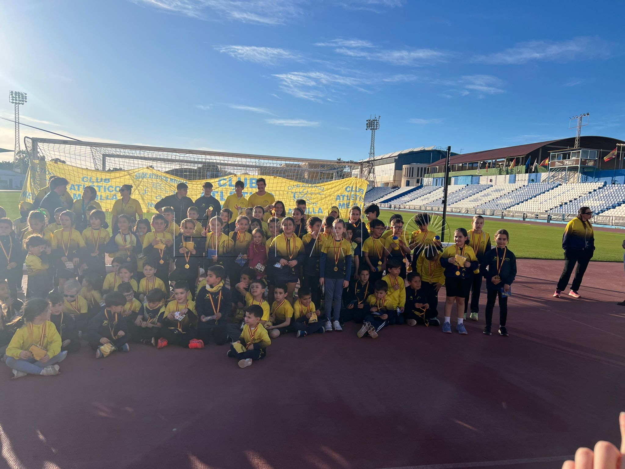 El Club Atlético Melilla cierra el trimestre deportivo de su escuela