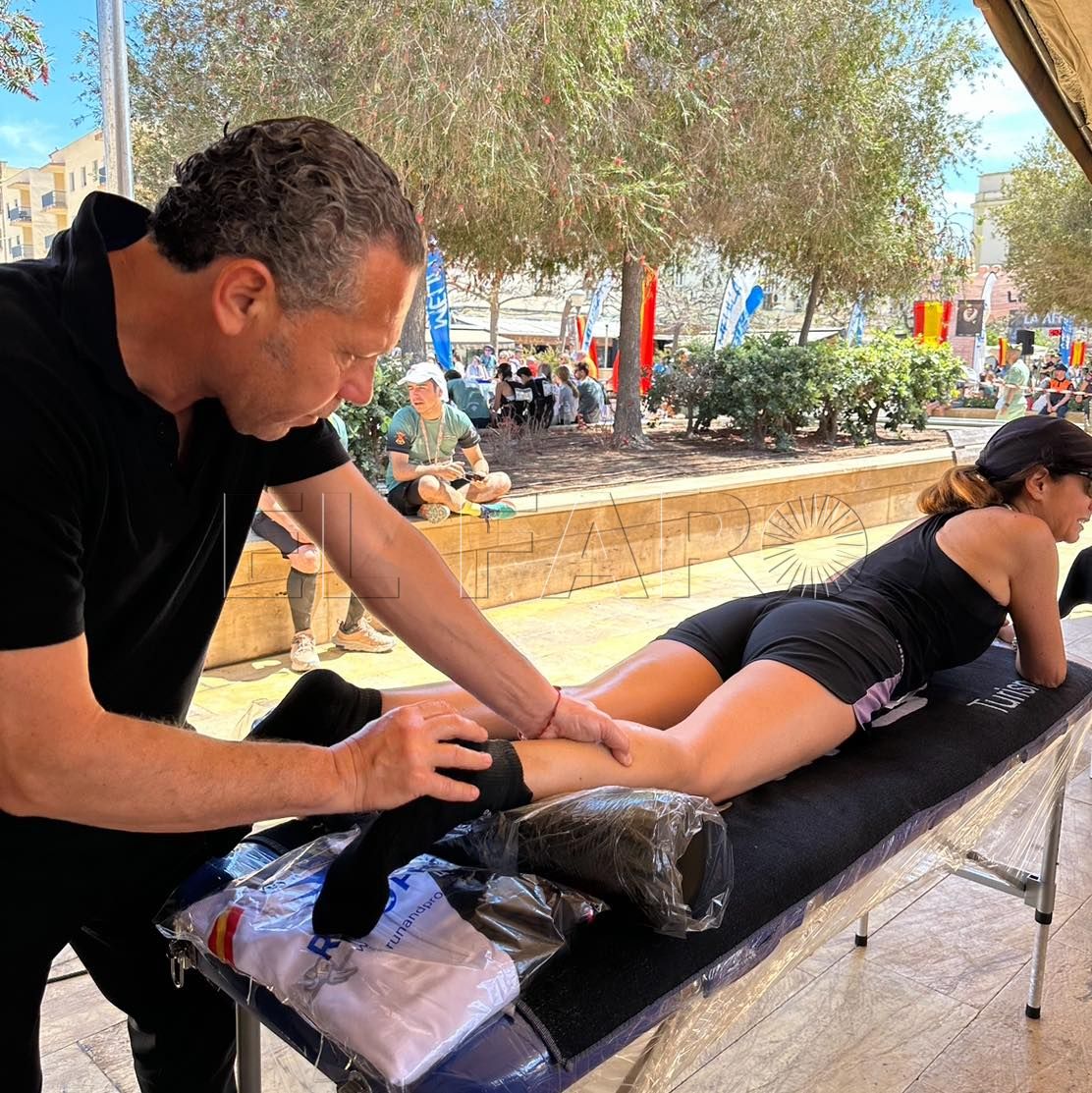 Ocho fisioterapeutas y una podóloga asistirán a los cerca de 3.500 atletas de La Africana (cedida)