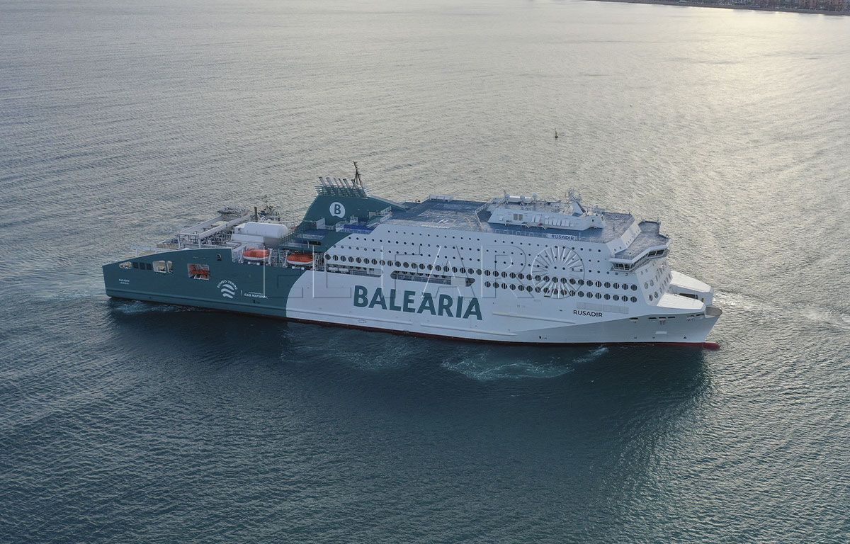 La conexión marítima entre Melilla y Almería, cuyo futuro se encuentra actualmente en fase de valoración.