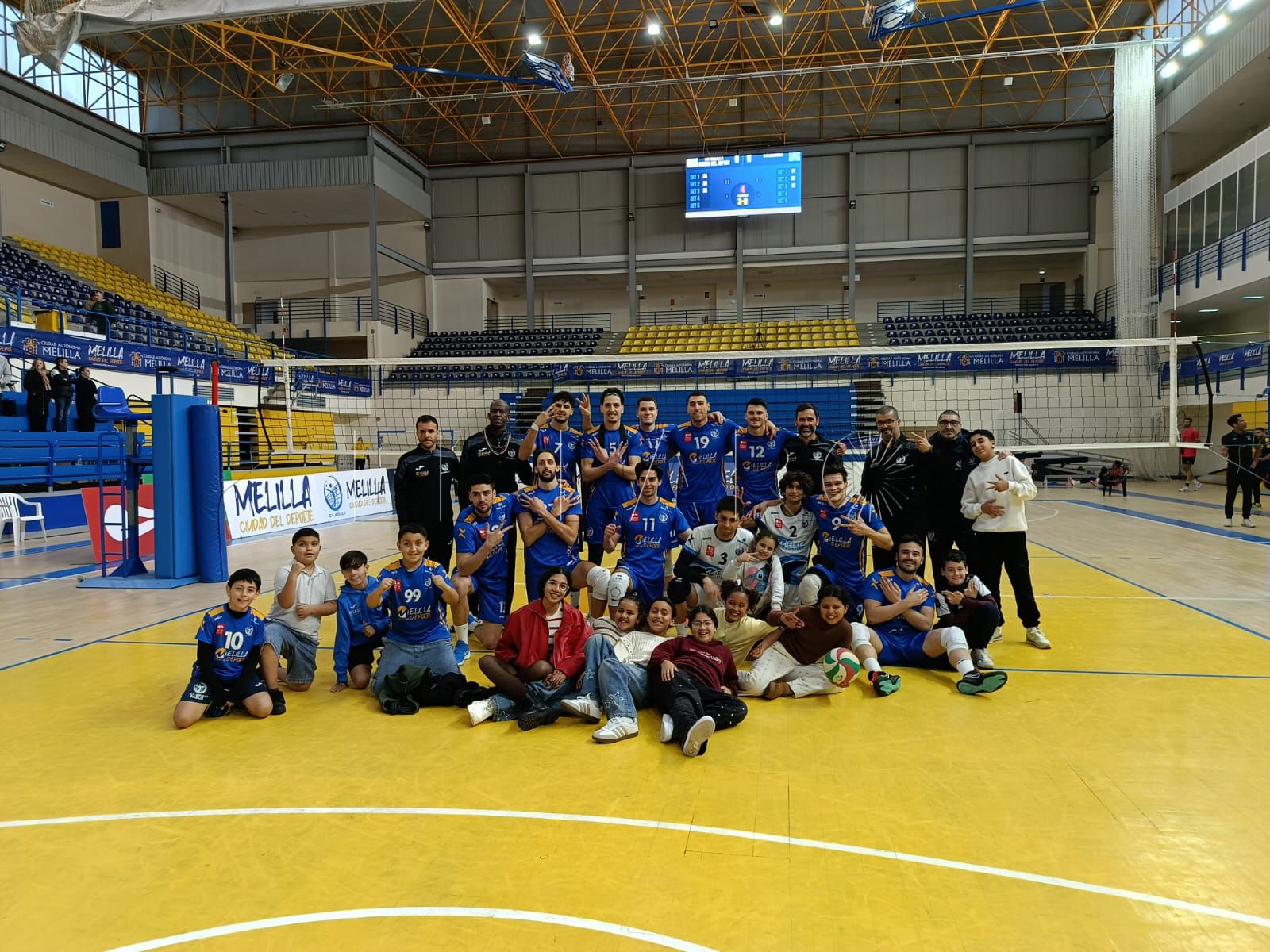 El CV Melilla afronta los playoffs por el título con factor cancha a favor