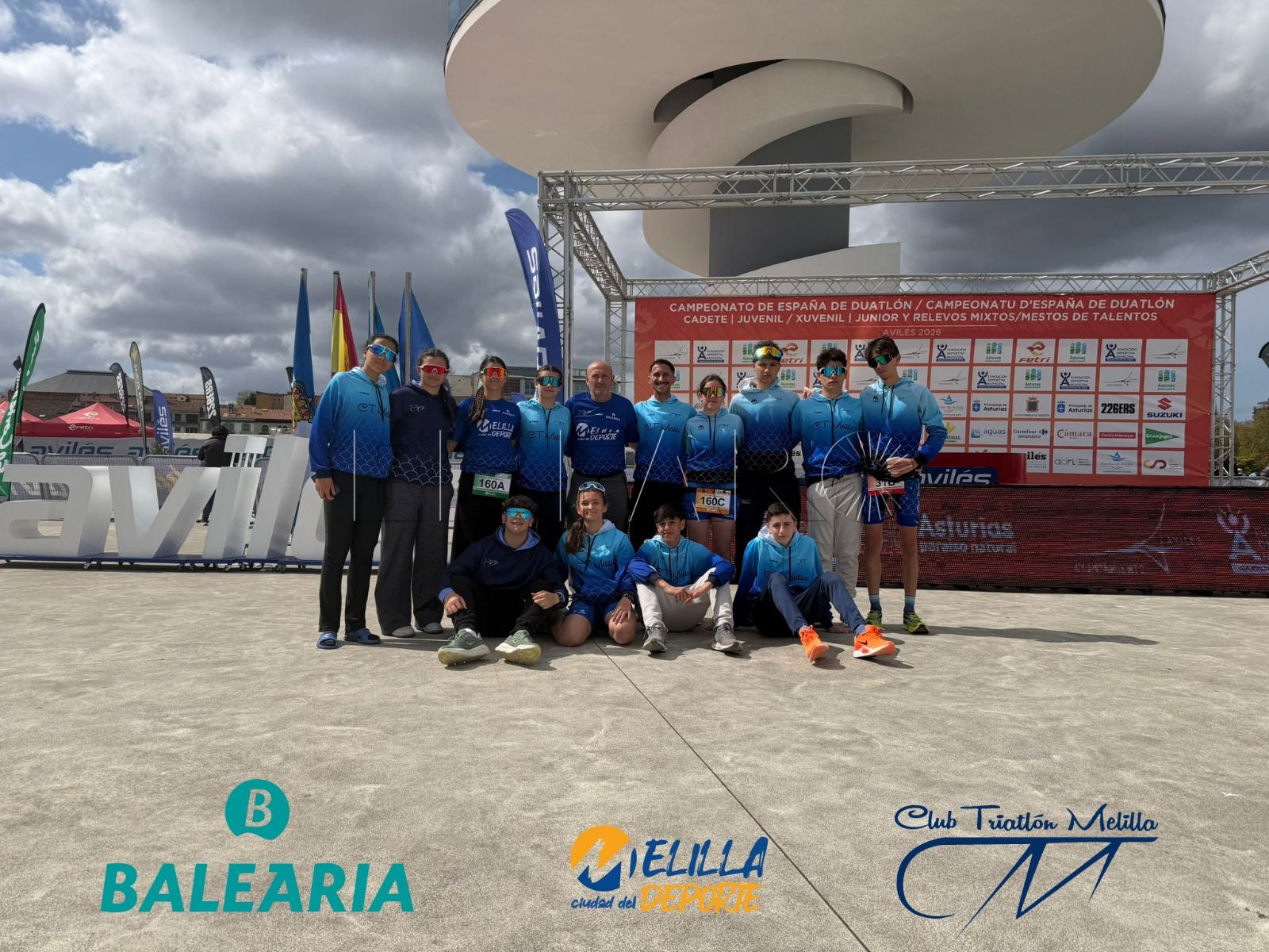 El Club Triatlón Melilla completa un destacado Campeonato de España de Duatlón en Avilés