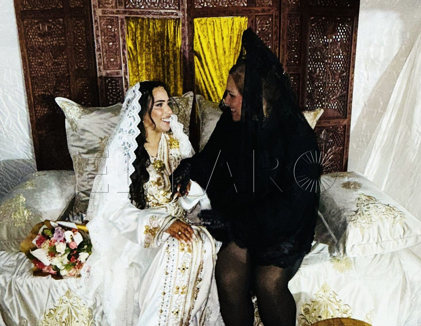 Fotografía de la publicación de Alejandra Nogales en la ceremonia de la henna de su amiga Kawthar Abderraman. -Cedida por Nogales-