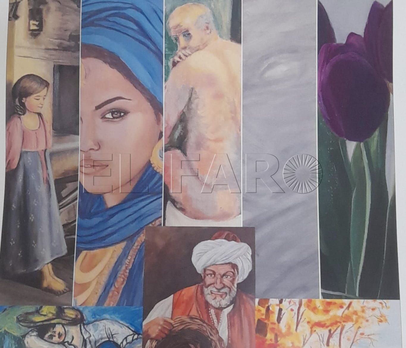 Ocho alumnos de Aulas de Mayores exponen sus obras por primera vez en el Real Club Marítimo