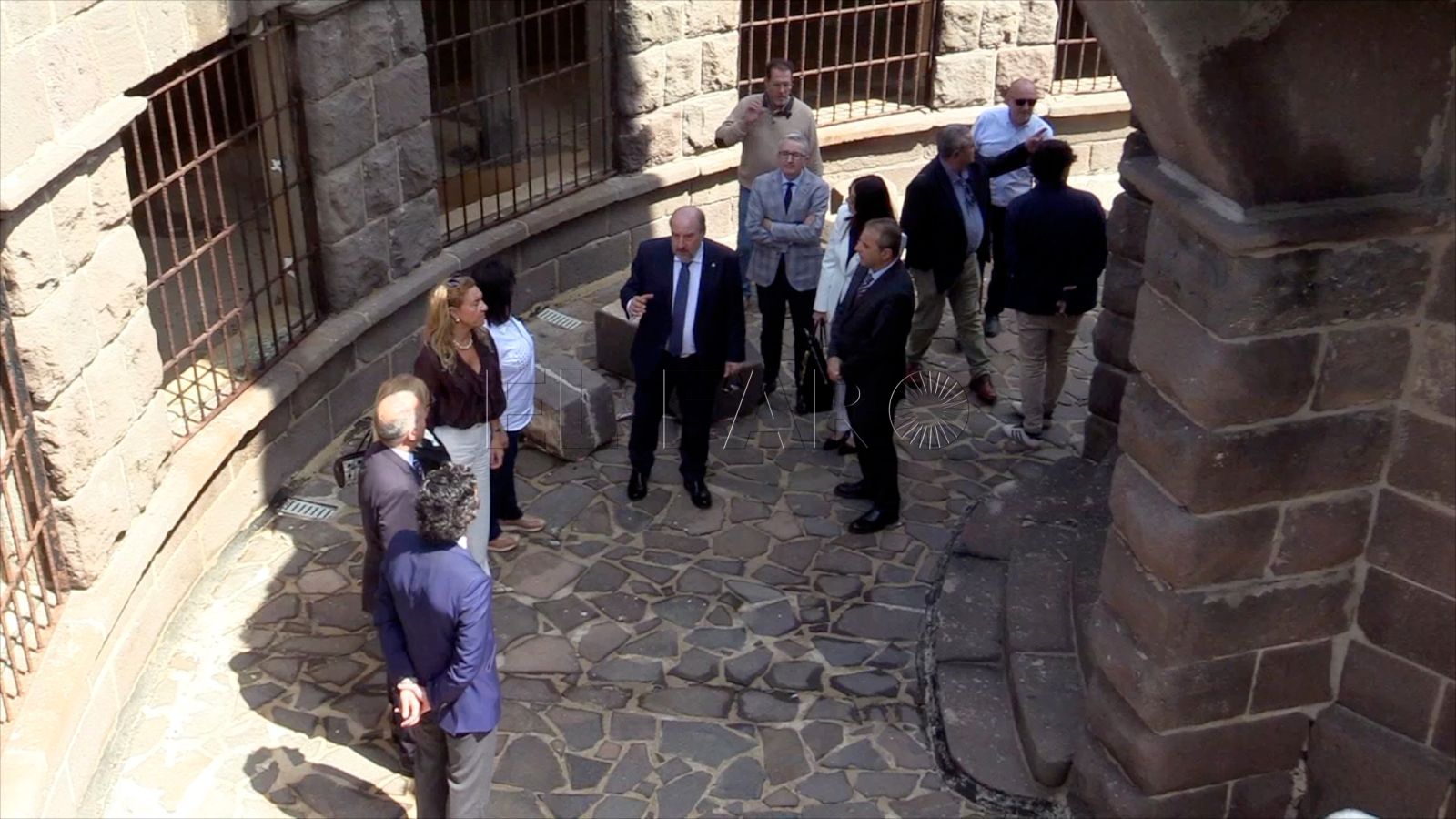 El presidente de la Autoridad Portuaria, Manuel Ángel Quevedo junto a miembros del Consejo de Administración.