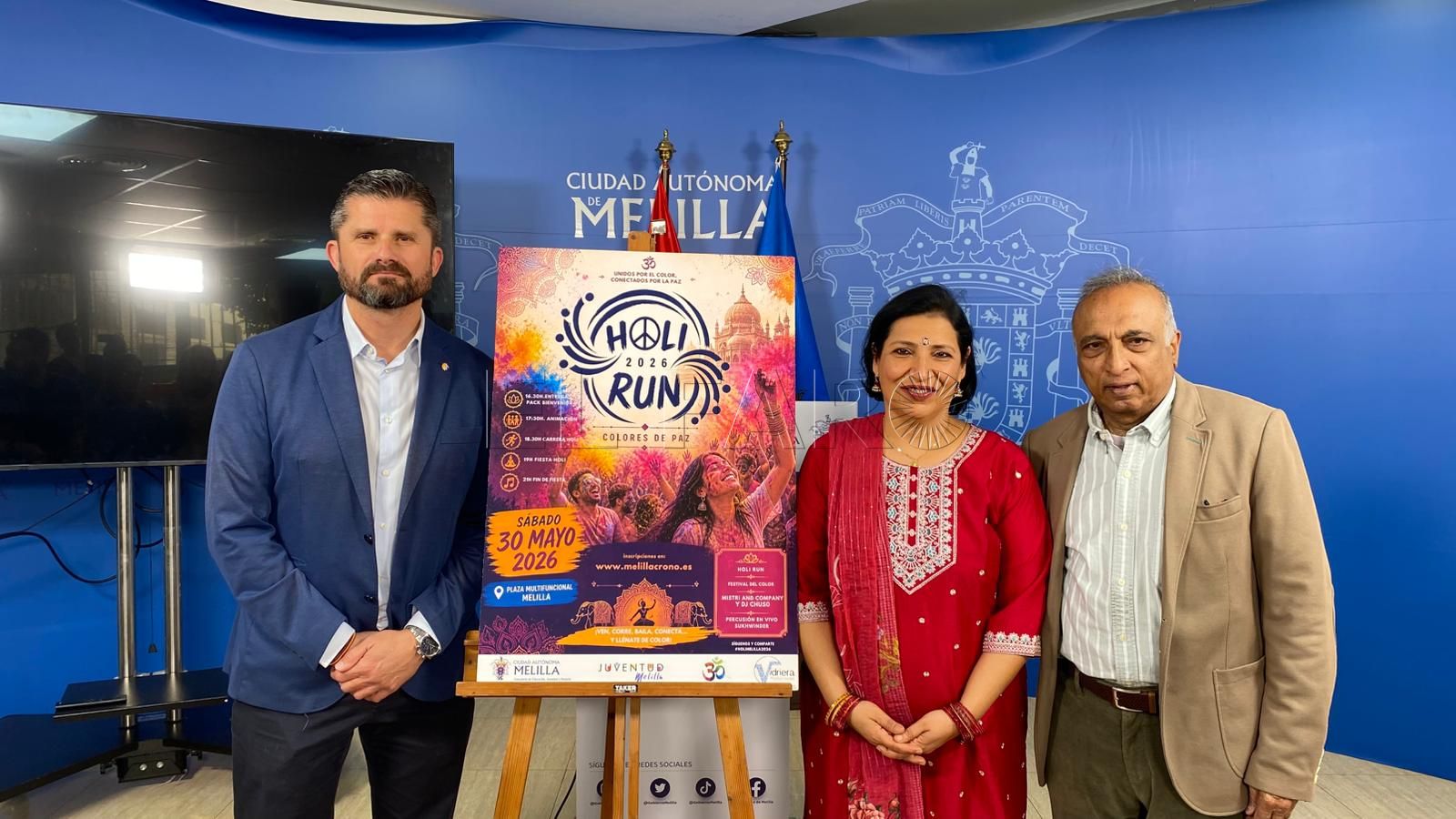 El color llega a Melilla con la Holi Week, la festividad central del calendario hindú