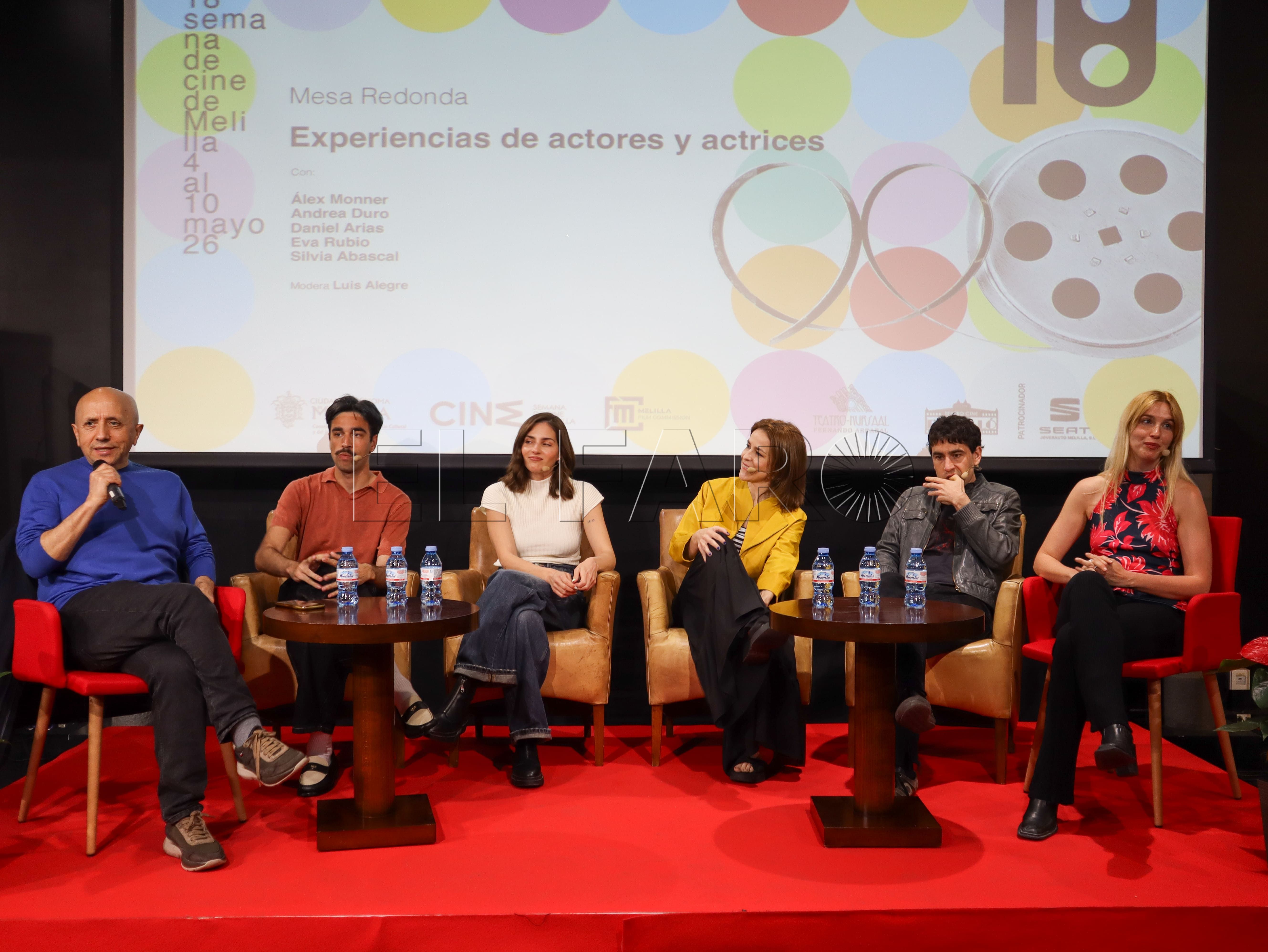 Mesa redonda 'Experiencias de actores y actrices' junto a Luis Alegre. -María Reyes-