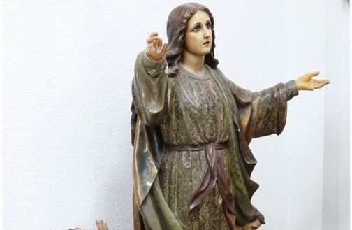 Imagen de la Virgen de la Asunción. -Cedida por Peinado-