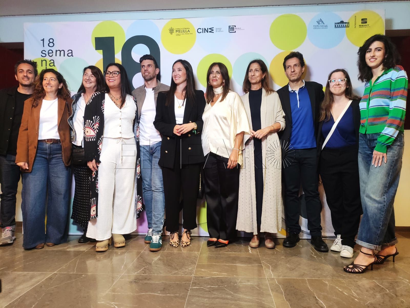 Presentación de la exposición 'Luces, cámara, igualdad: mujeres que cuentan historias' en el hall del Teatro Kursaal Fernando Arrabal. -AGC-