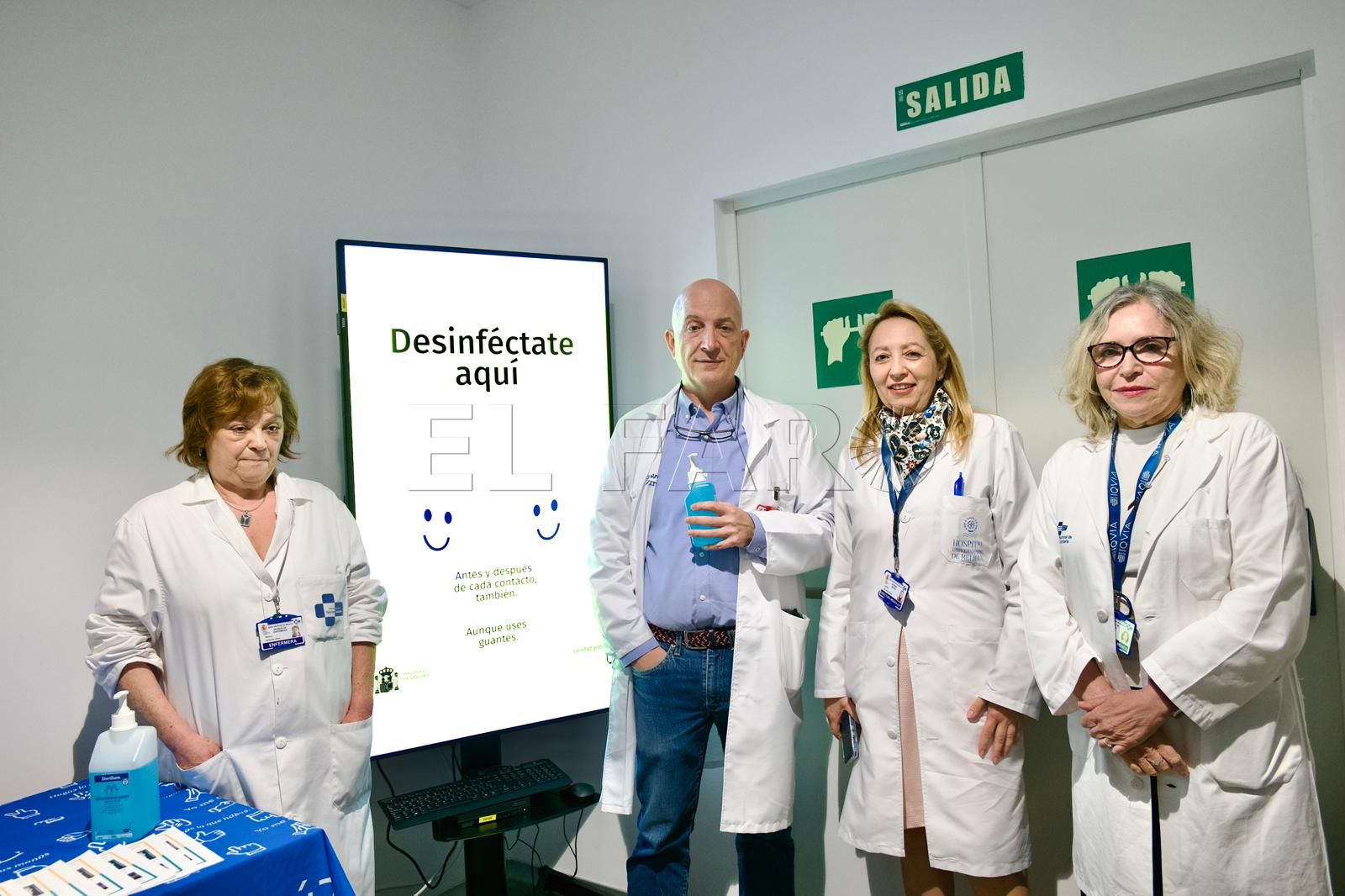 Equipo del HUME en el Día Mundial de la Higiene de Manos.