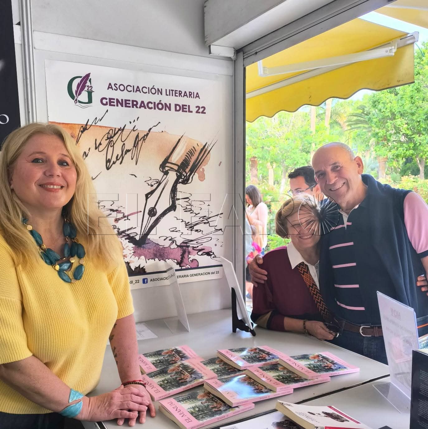 Agata Mansilla en la Feria del Libro de Málaga. -Cedida por Mansilla-