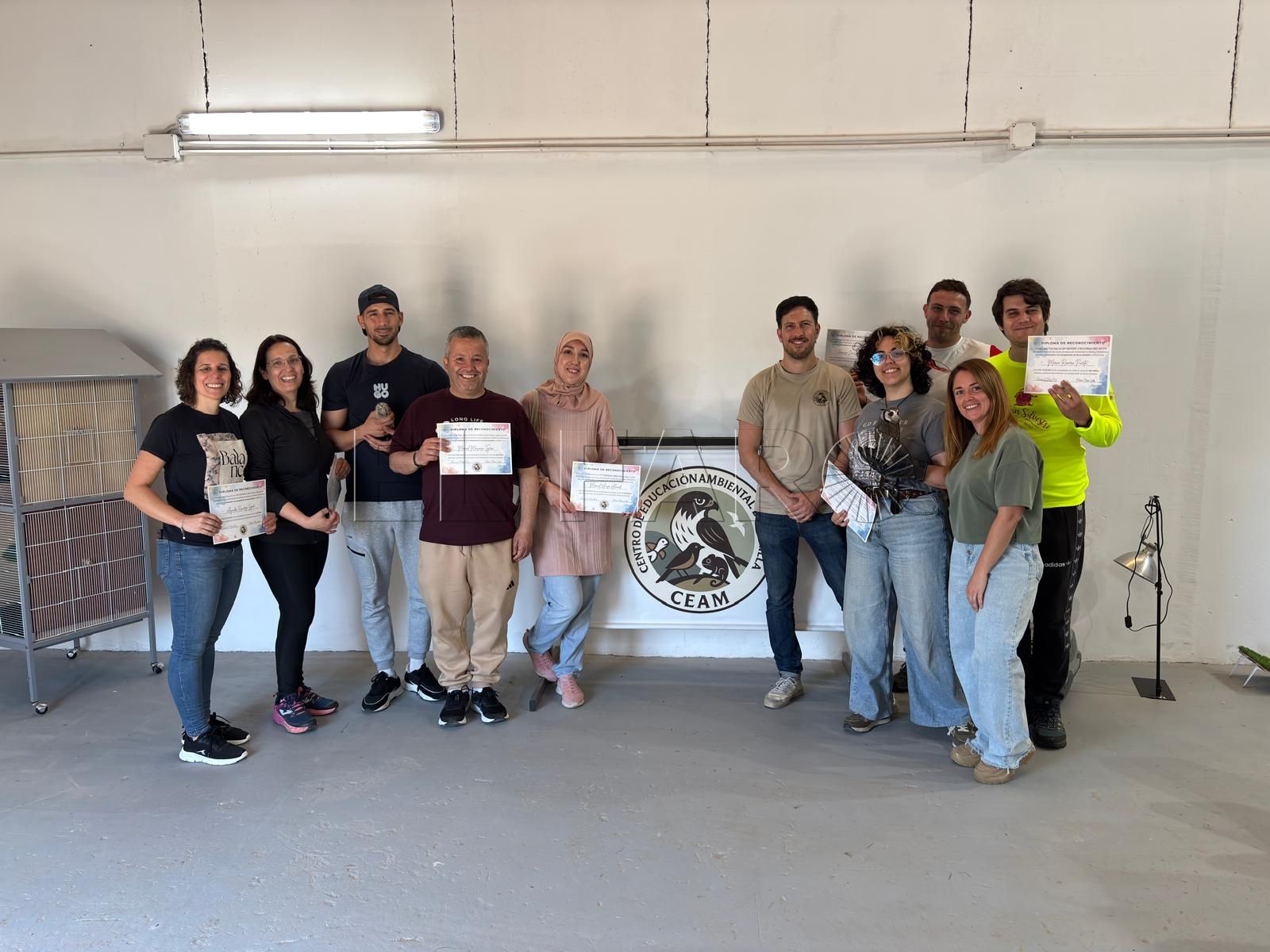 Integrantes del curso de 'Iniciación a la recuperación de fauna' realizado por CEAM. -cedida por la entidad-