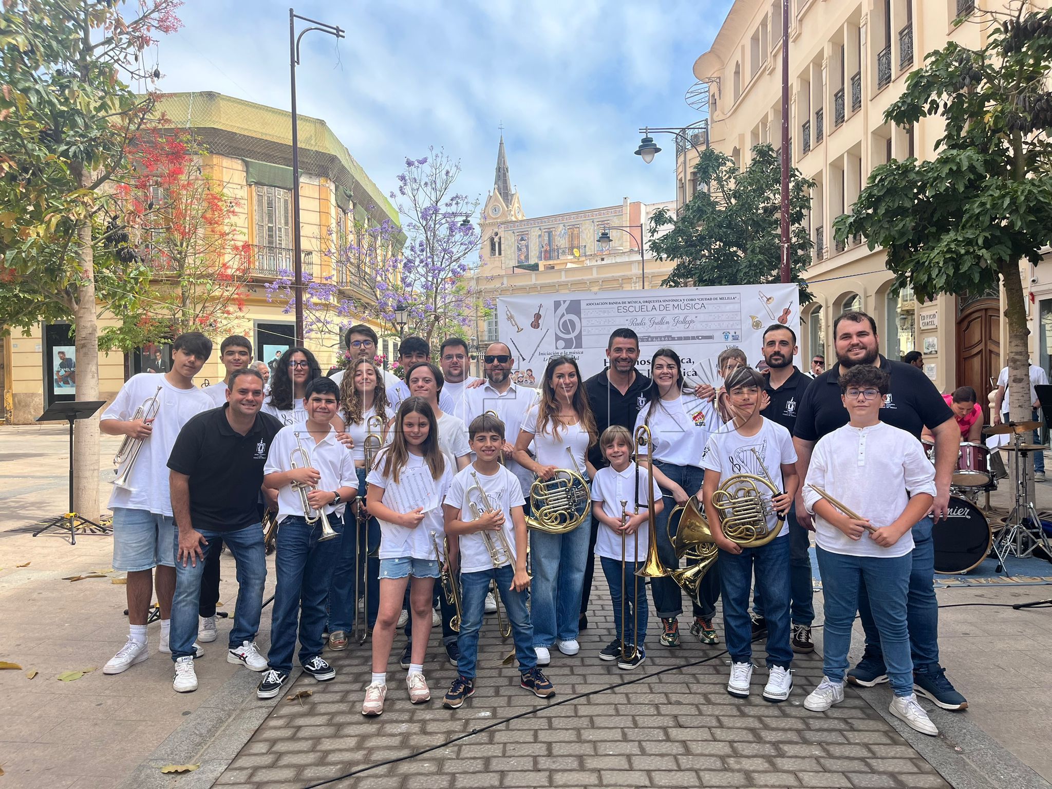 Concierto de 'Música en la calle' en pasado 23 de mayo de Metales, Percusión y Lenguaje Musical. -Cedida por Rincón-