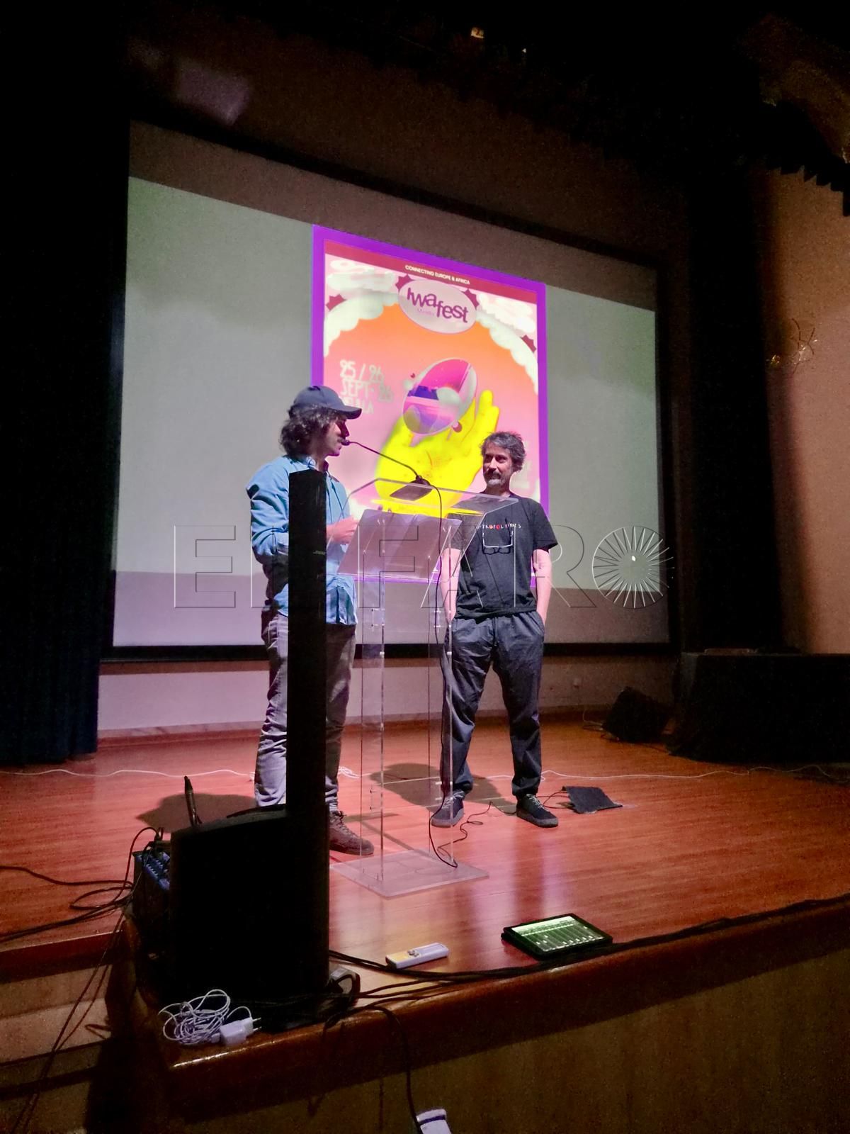 Presentación del cartel del IWA Fest en la UNED Melilla (cedida)