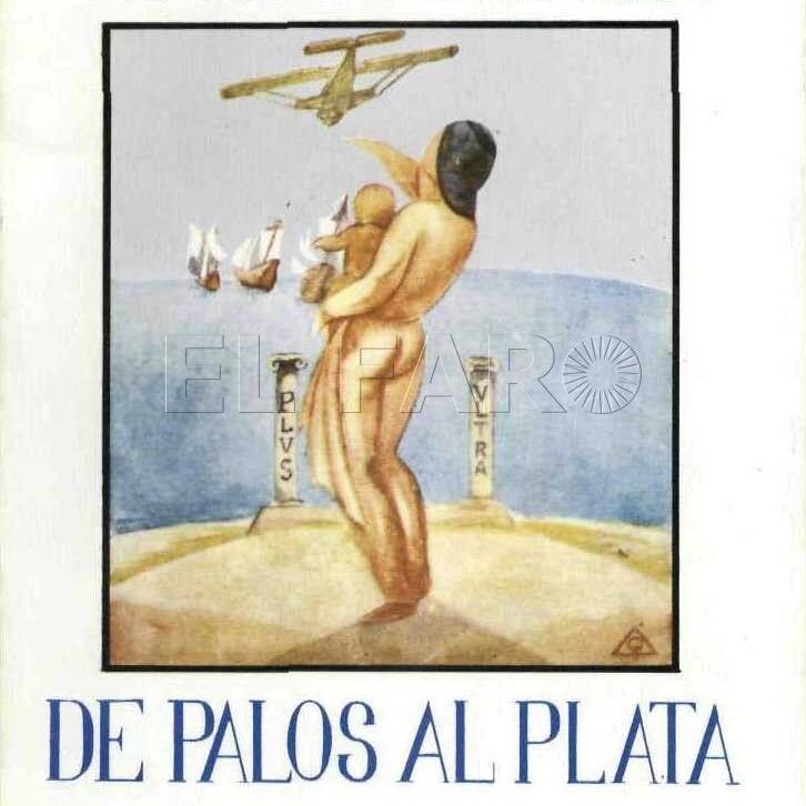 Reproducción facsímil de la obra de R. Franco y J. Ruiz de Alda (1926) sobre el mítico vuelo del "Plus Ultra" que llevó a cabo la aviación militar española entre España e Iberoamérica. Obra de Ramón Franco y Julio Ruiz de Alda. -Internet-