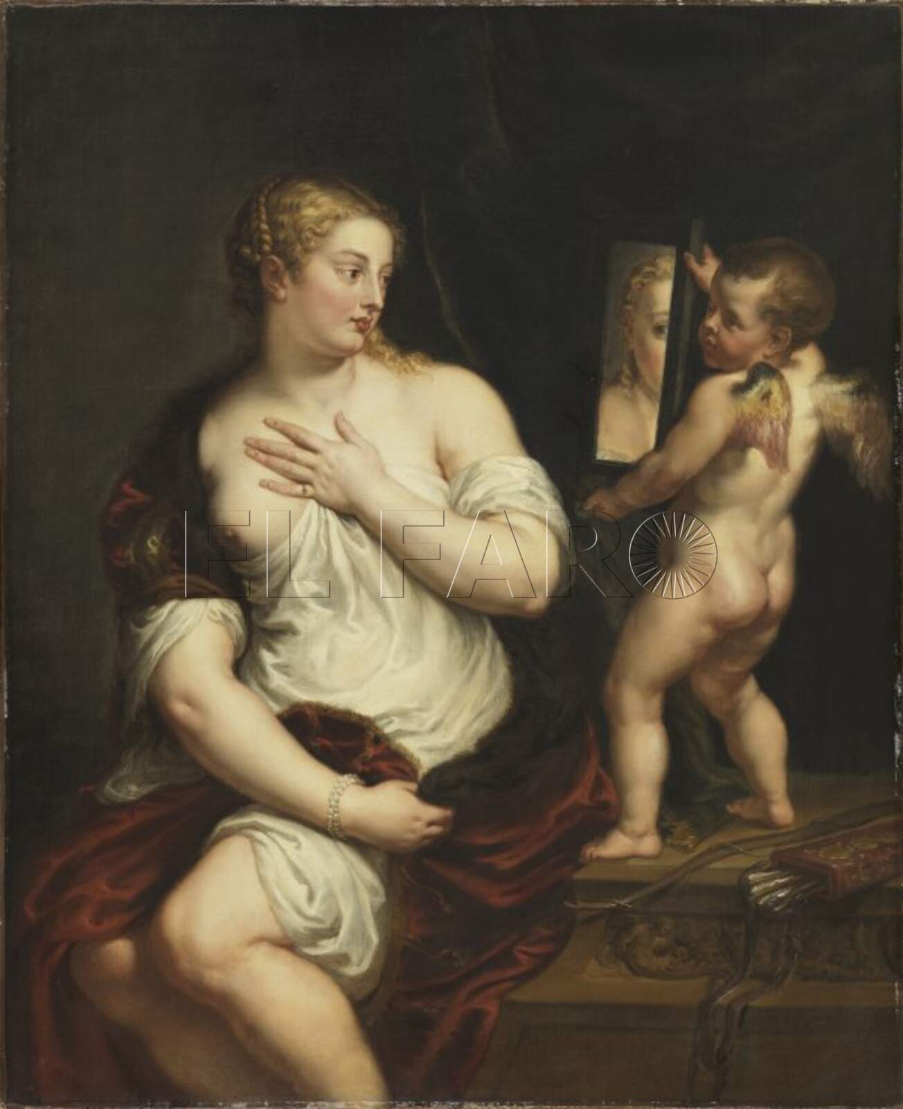 Venus y Cupido, obra de Peter Paul Rubens. -Internet-