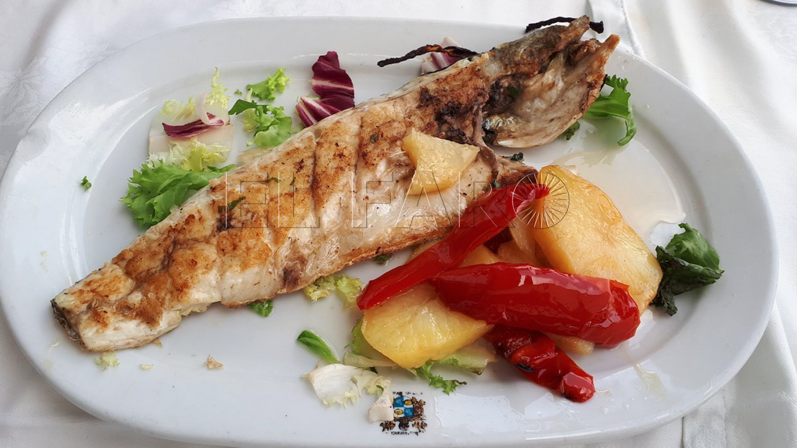 Lubina a la plancha (Restaurante Miguel Benítez)