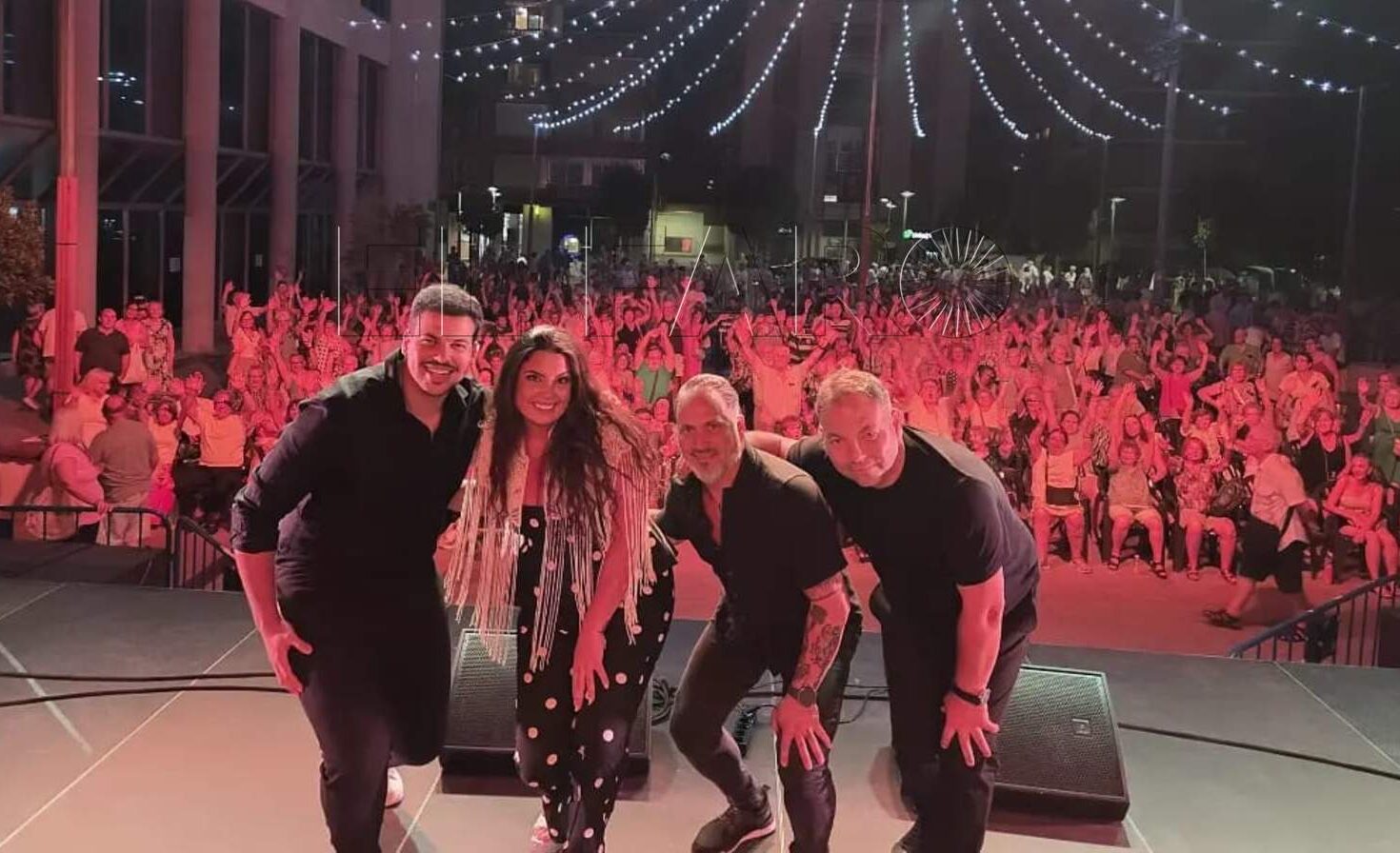 Al Ritmo de María en su actuación en Móstoles. -Cedida por Mendoza-