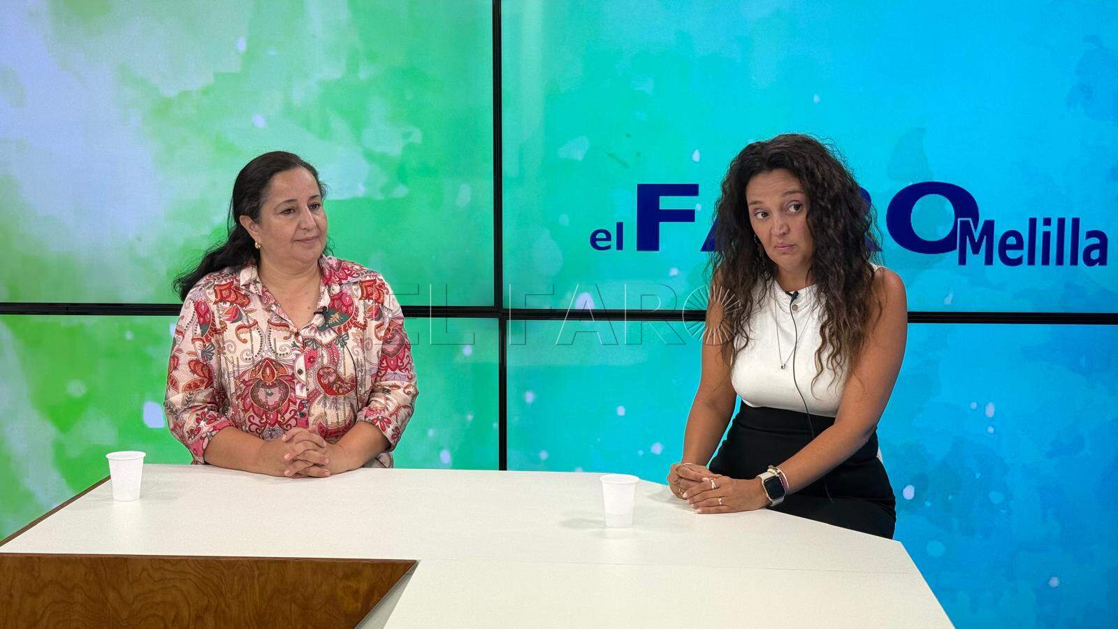 Nayat Mohamed y María José Segura, organizadoras de los premios en Melilla