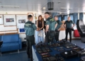 Sabrina Moh visita el patrullero ‘Río Segura’, incorporado al dispositivo de refuerzo de la Guardia Civil en Melilla