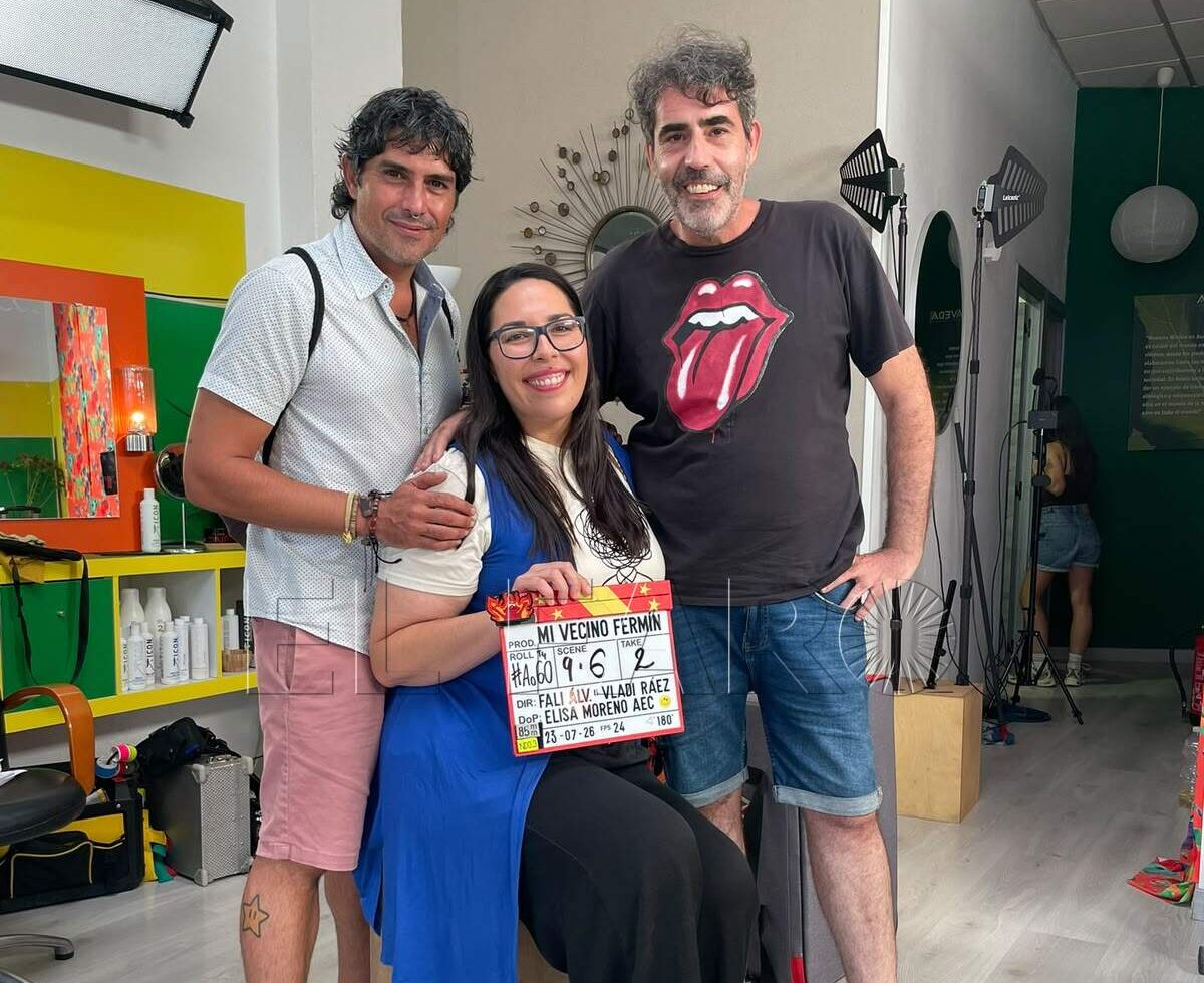Ceres Machado junto a Vladimir Ráez y Fali Álvarez -Cedida por Machado-