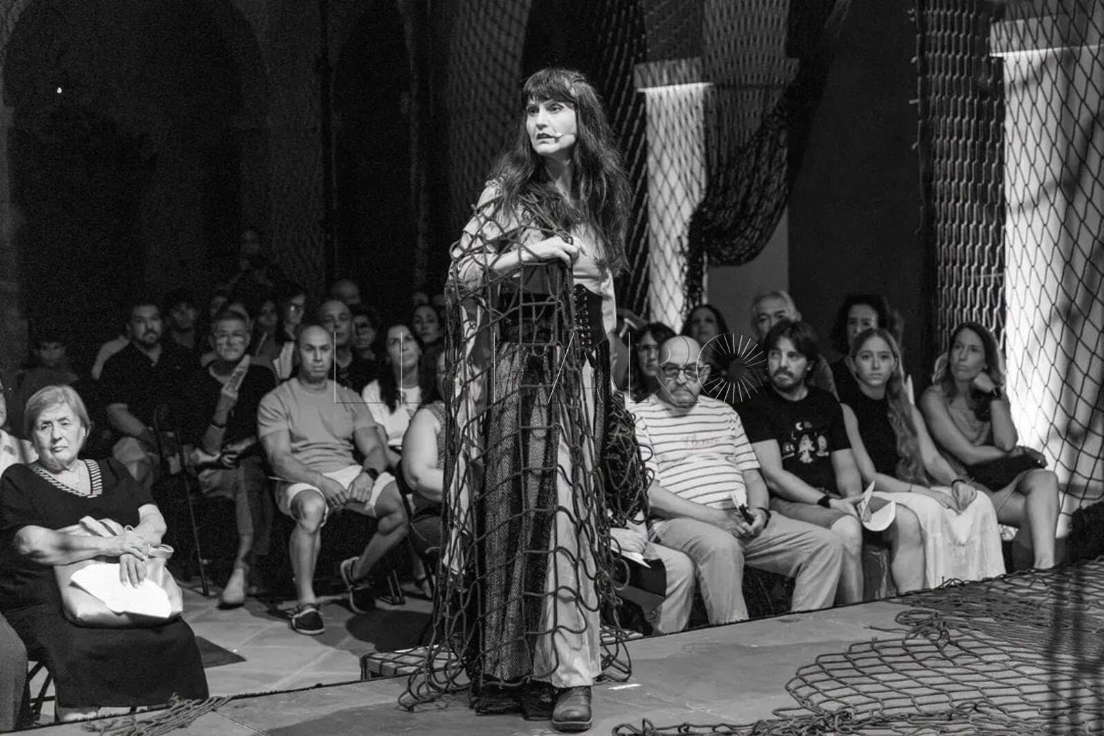 Raquel González en el último montaje de La Vidriera Producciones, interpretando a Tisbea. -Cedida por la actriz-