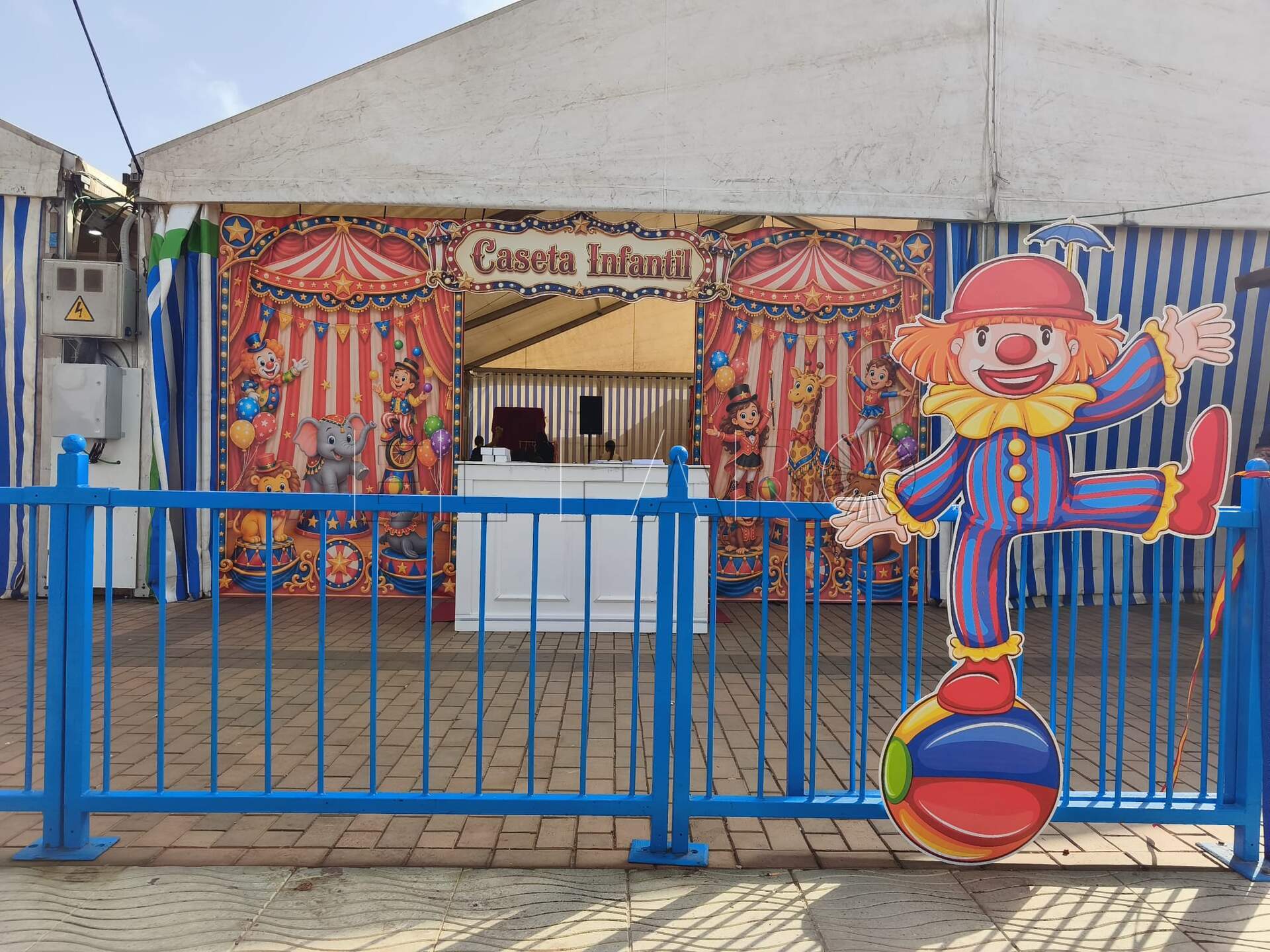 La Caseta Infantil de la Feria de Melilla. -AGC-