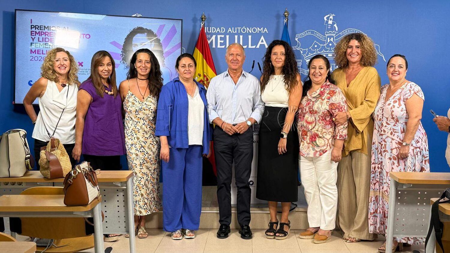 Representantes del Gobierno local con Activas Melilla