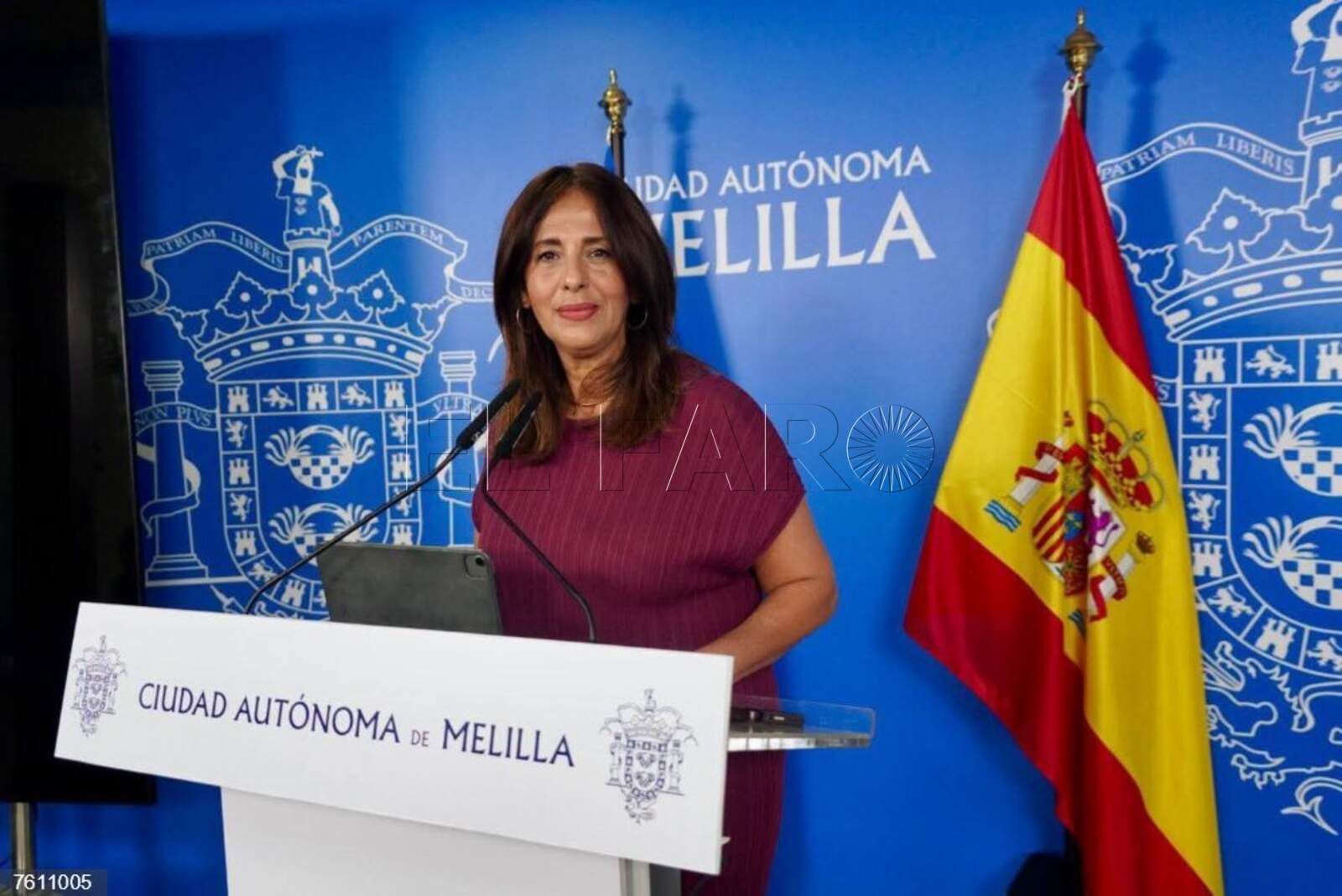 En la imagen Fadela Mohatar,  portavoz del Gobierno de Melilla.