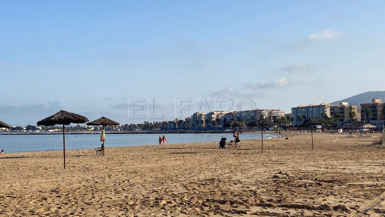 Playa de San Lorenzo en el mes de septiembre