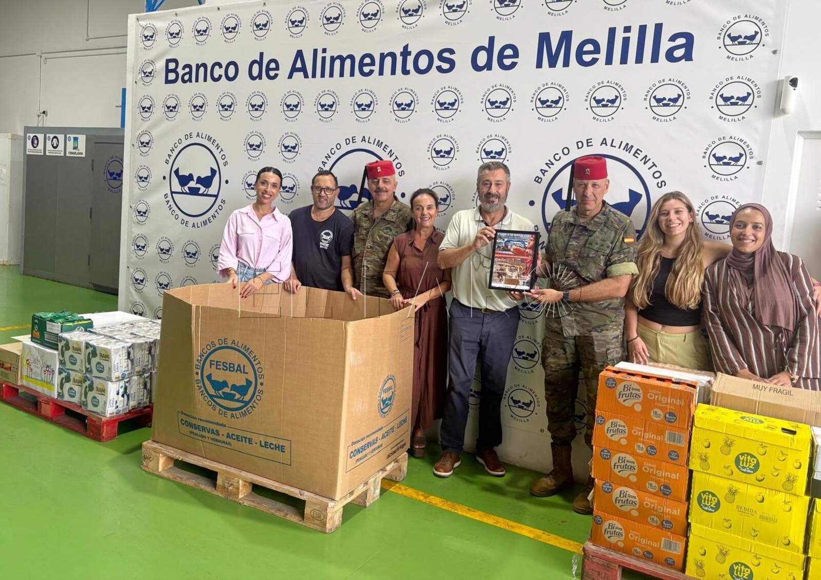 El IX Desafío Melilla aporta una tonelada de productos al Banco de Alimentos