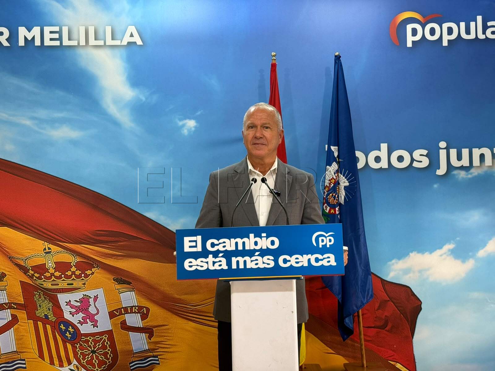 Marín afirma que Feijóo hace más por Melilla que el Gobierno de Sánchez