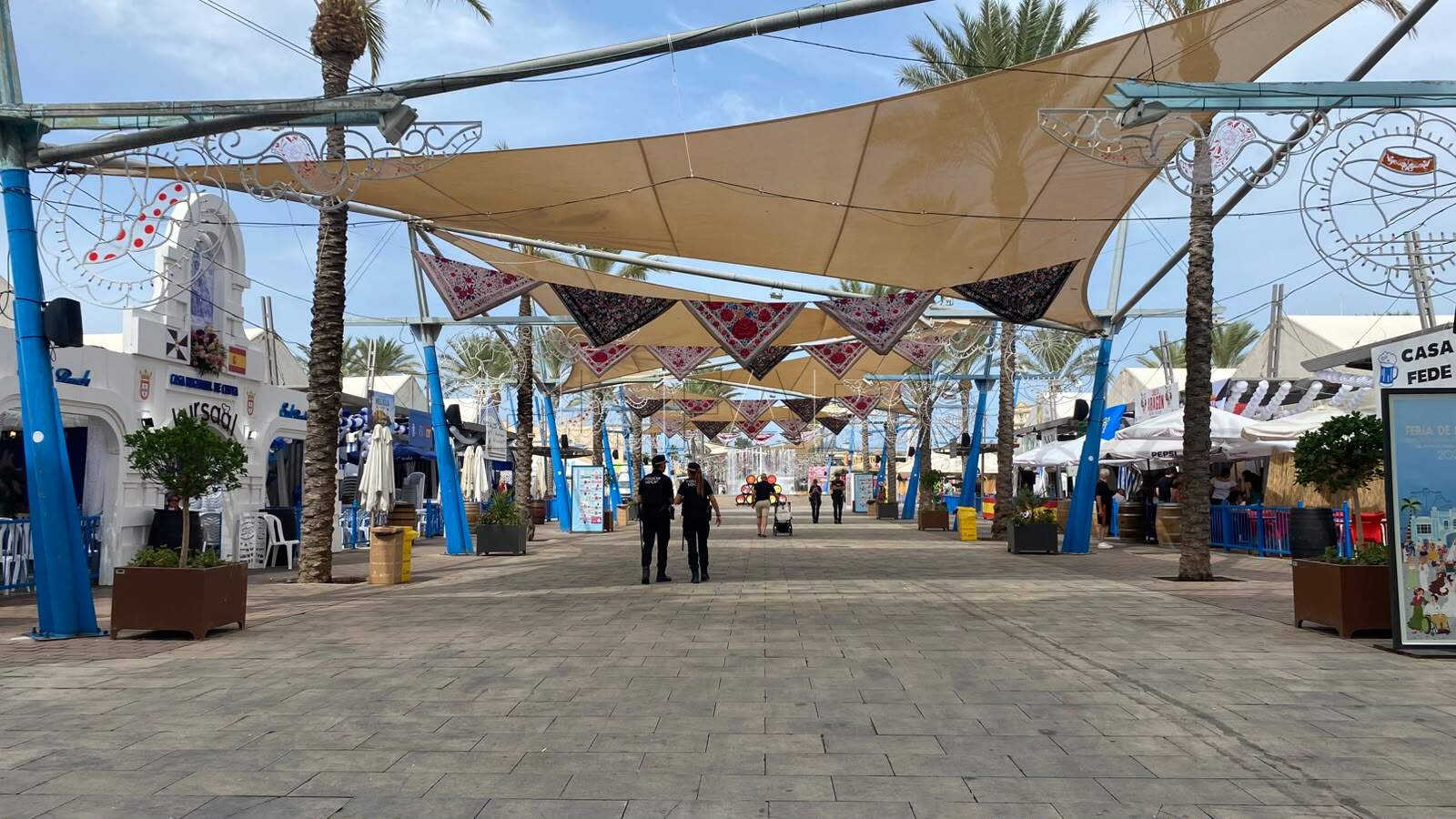 El Real de la Feria, casi vacío en el último día de fiestas