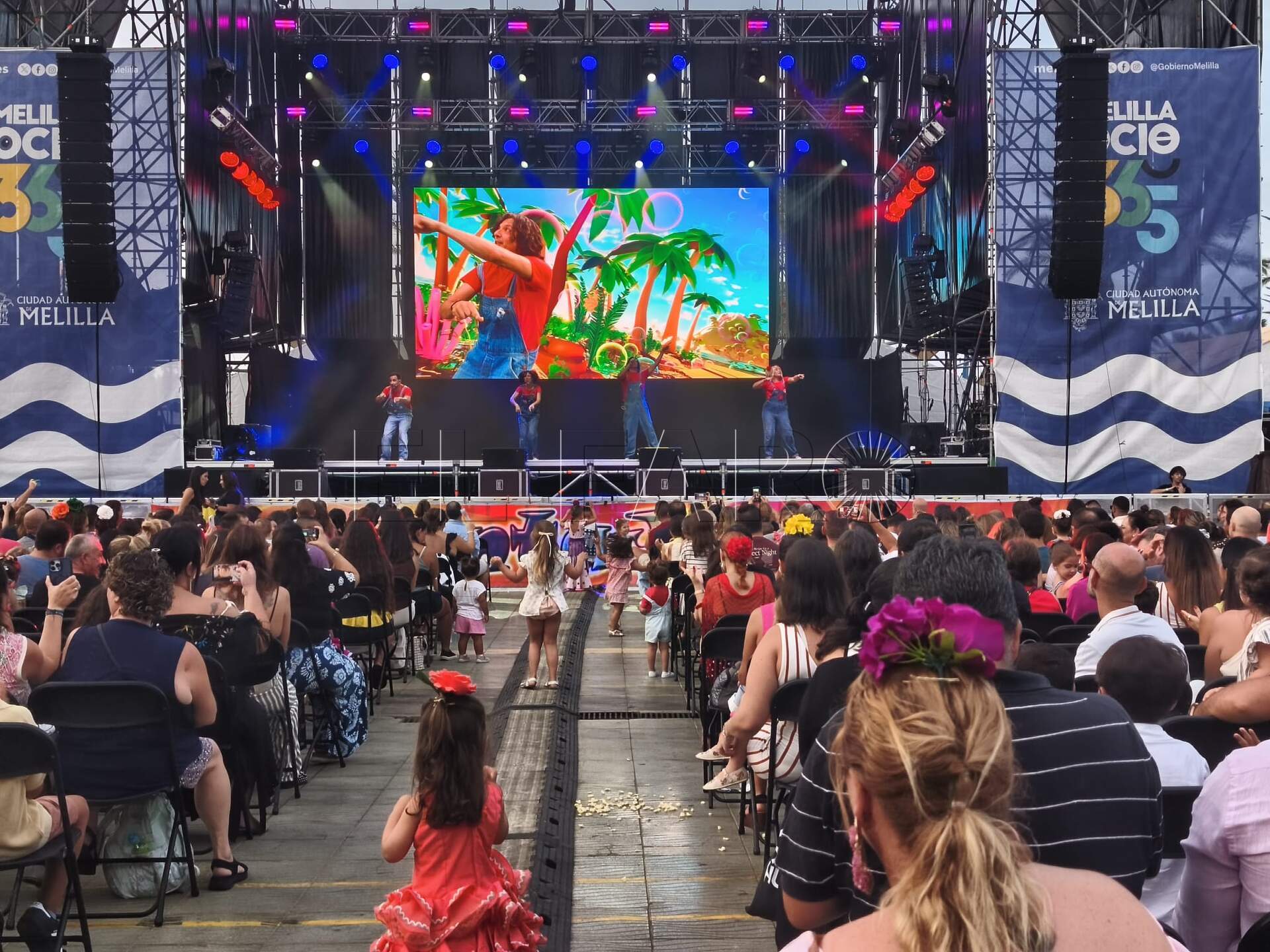 La Caseta Oficial se llenó de música infantil para despedir la Feria. -AGC-