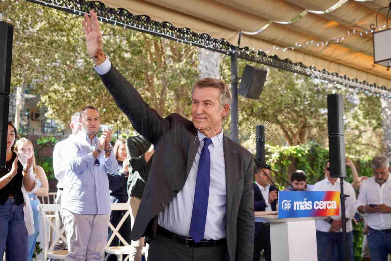 Feijóo promete un plan de seguridad para Melilla y Ceuta antes de las elecciones