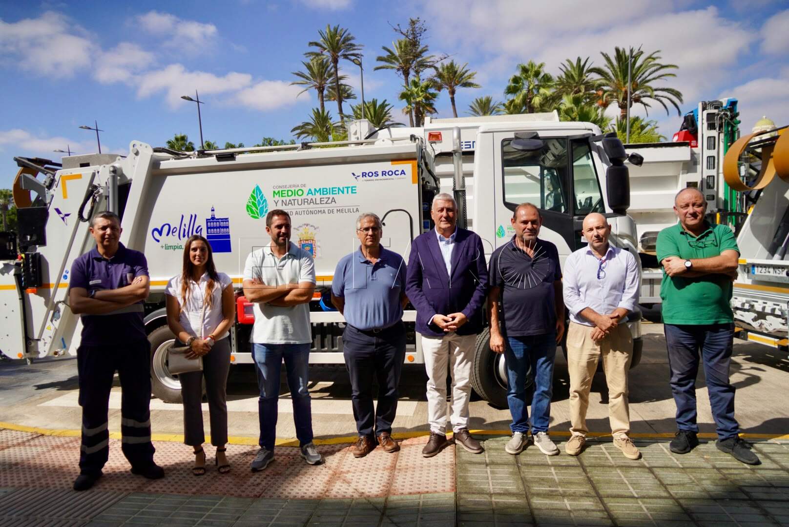 Medio Ambiente suma cuatro nuevos camiones a la flota de limpieza de Melilla