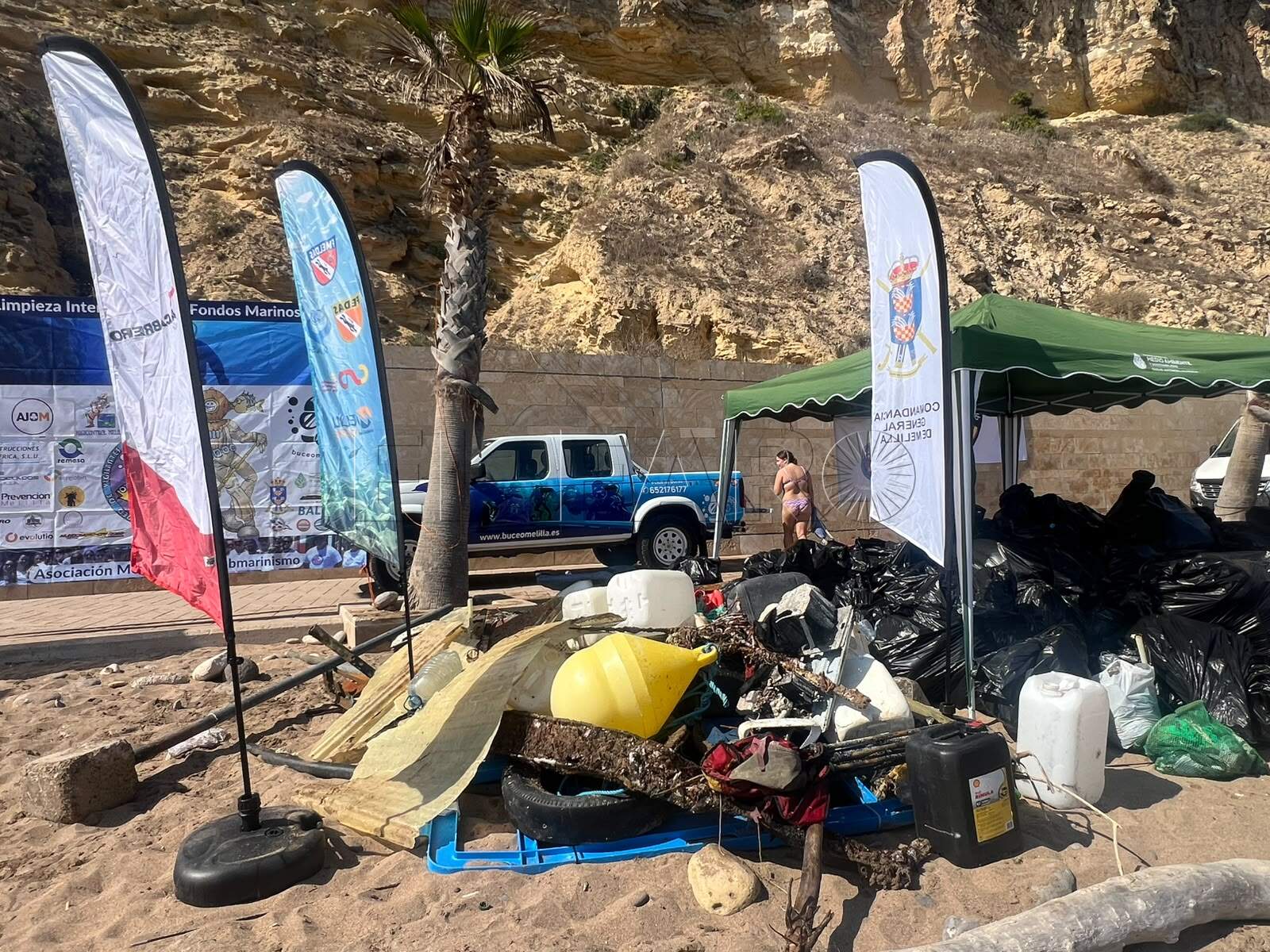 La XII Gran Limpieza en Horcas Coloradas retira entre 1.200 y 1.500 kilos de residuos