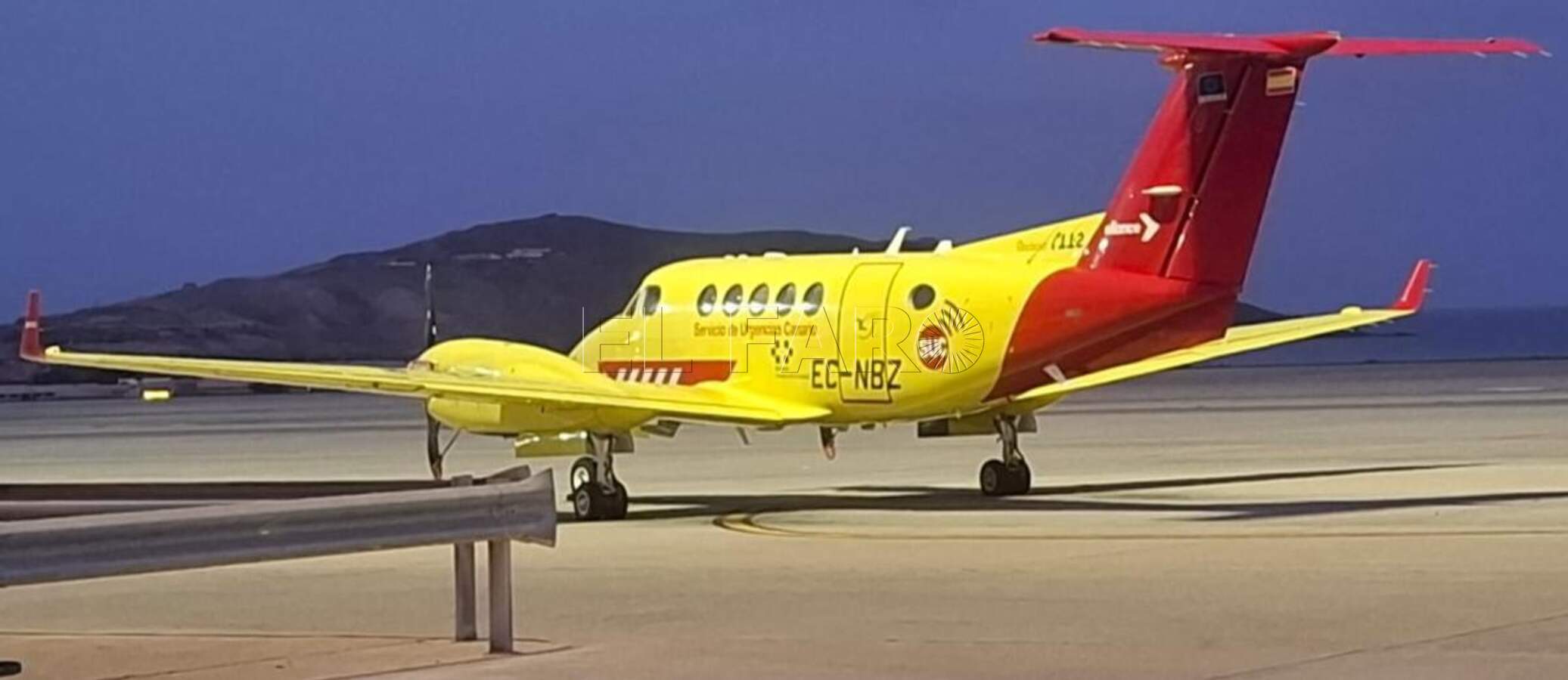 Trasladan en avión a Málaga a una menor con graves quemaduras