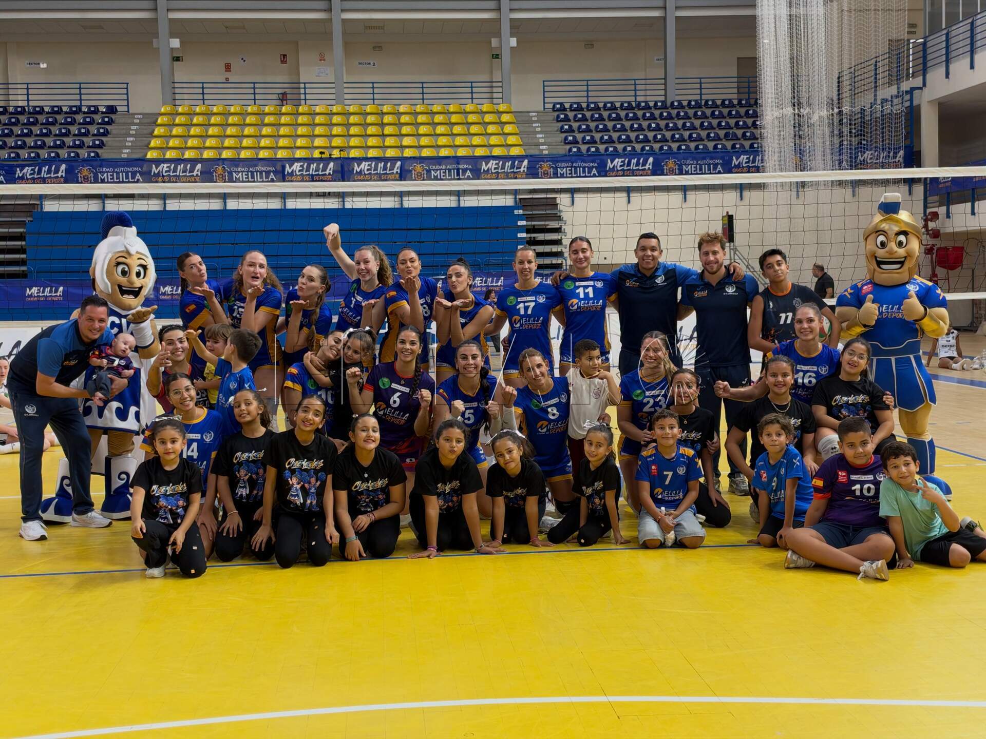 El CV Melilla femenino se lleva una victoria fácil ante el Haro La Rioja