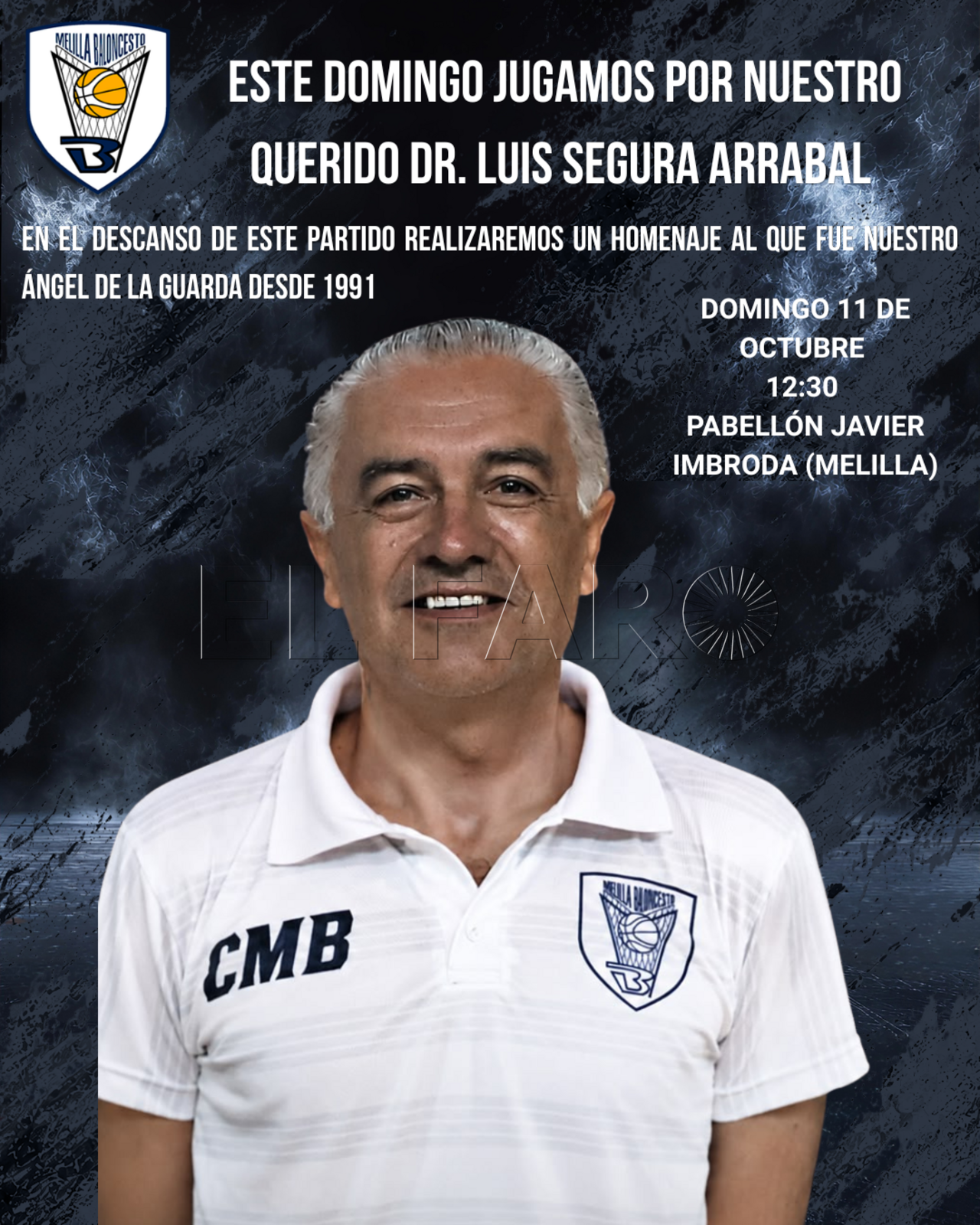 El Melilla BC rinde homenaje al que fue su médico, Luis Segura