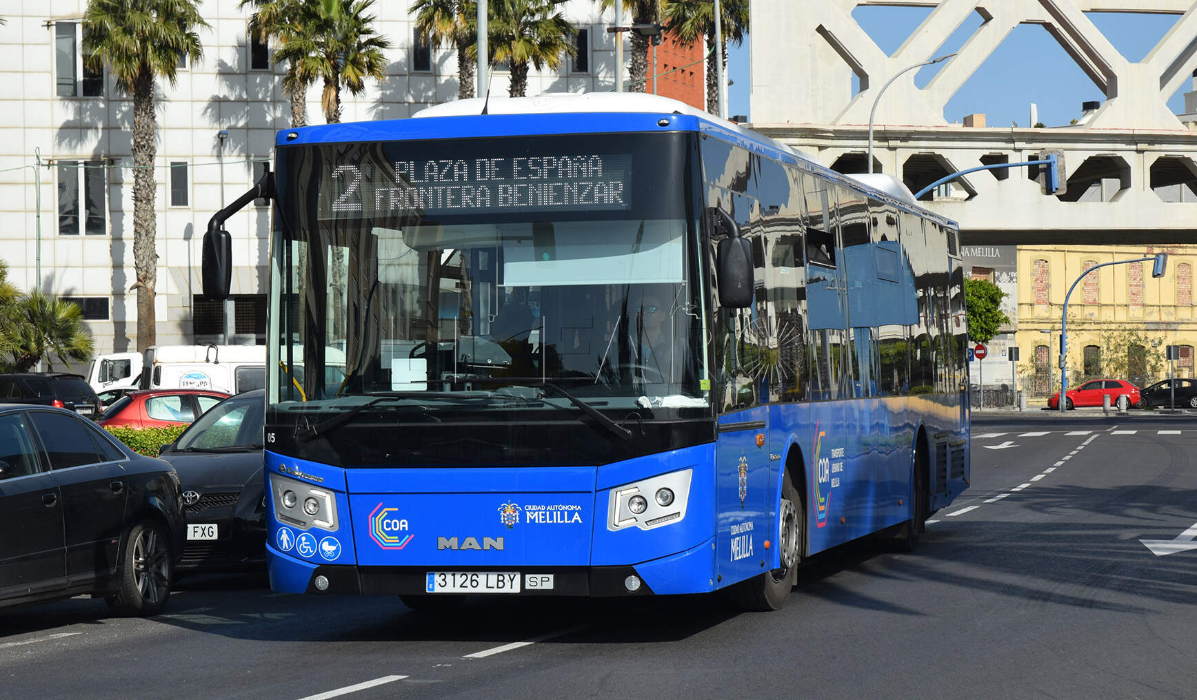 Melilla renueva su flota de transporte urbano con ocho vehículos nuevos híbridos y eléctricos