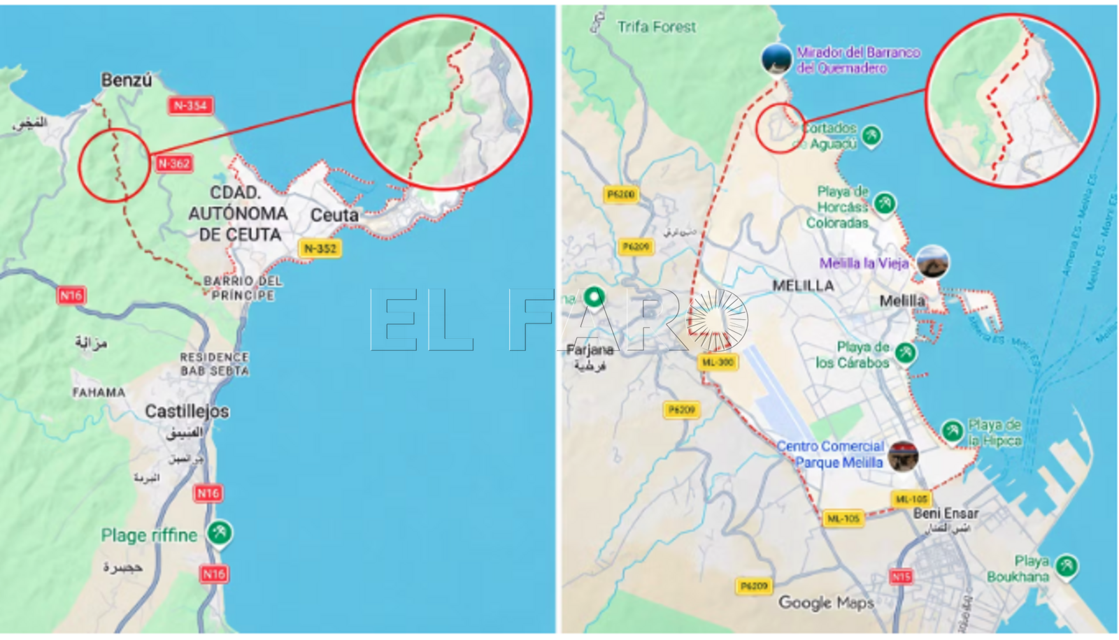 Europa abre la vía para sancionar a Google por el mapa de Ceuta y Melilla