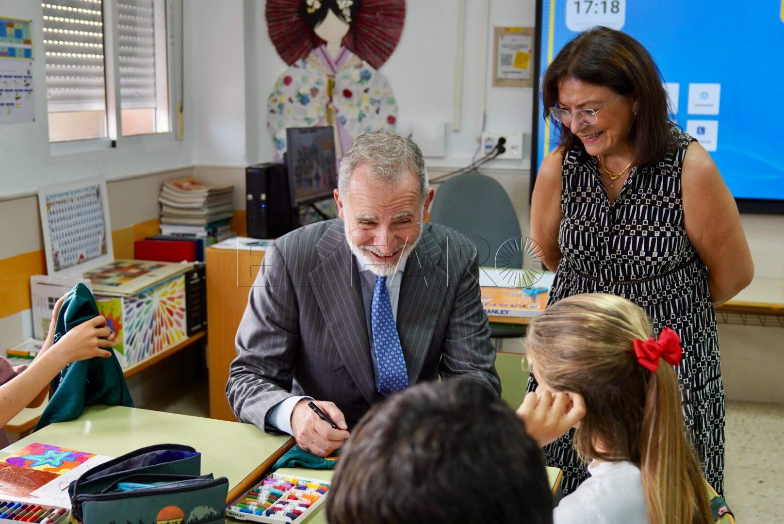La ilusión de los más pequeños protagoniza la visita de los Reyes al CEIP Pintor Eduardo Morillas