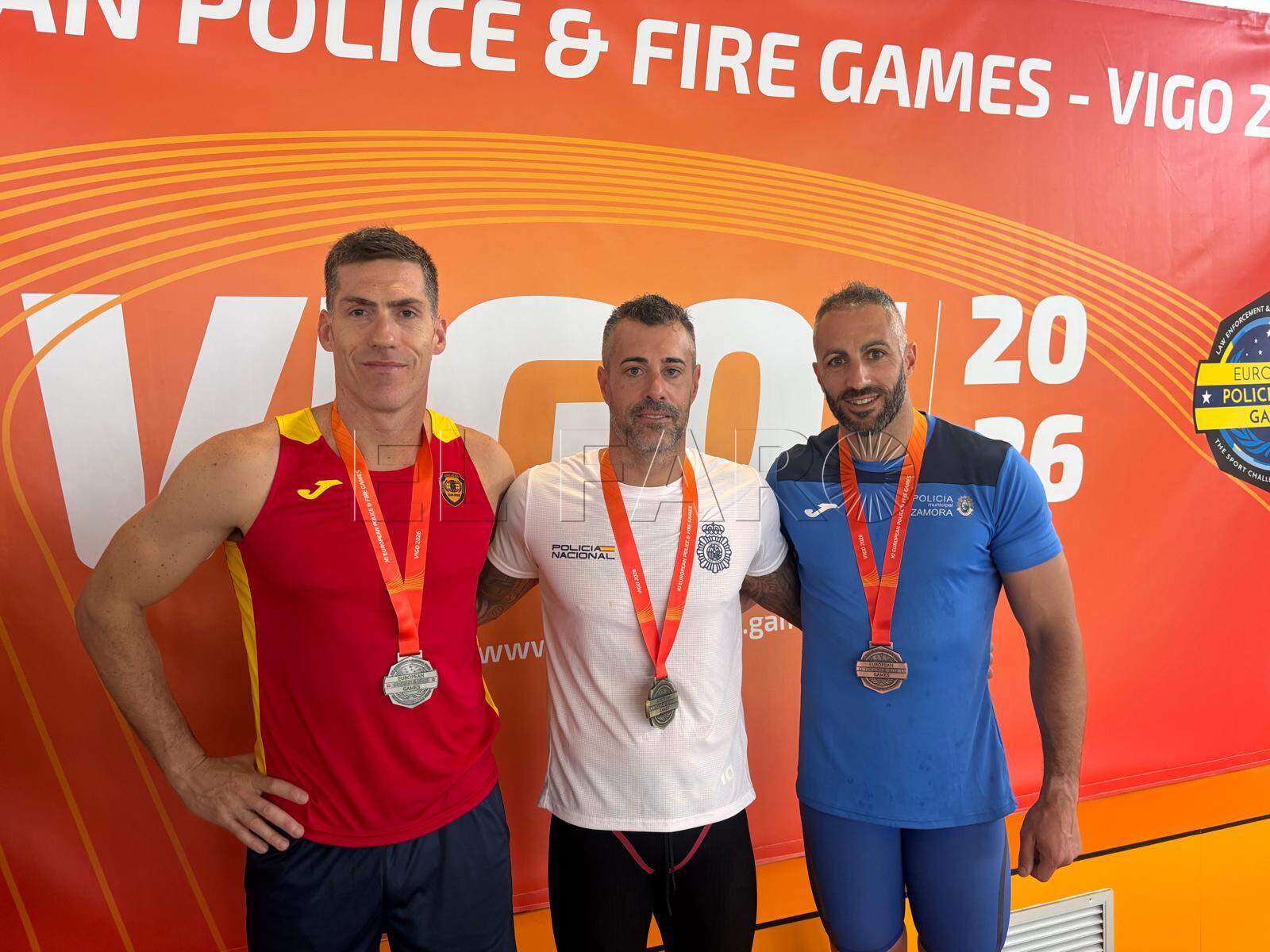 Dos bomberos melillenses suman seis medallas en los XI Juegos Europeos de Policías y Bomberos