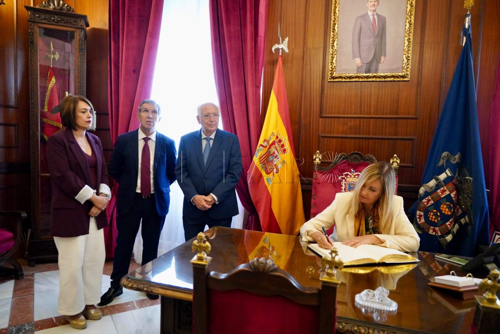 Imbroda recibe a Isabel Perelló, presidenta del Supremo y del CGPJ