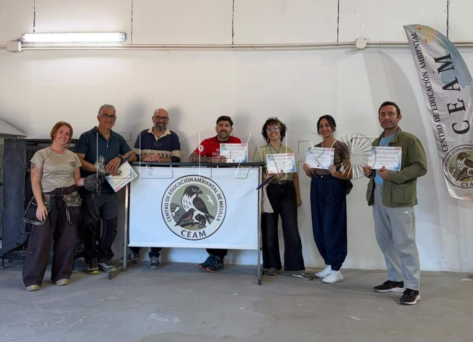 El CEAM acerca el mundo de las rapaces a través de su curso de iniciación a la cetrería