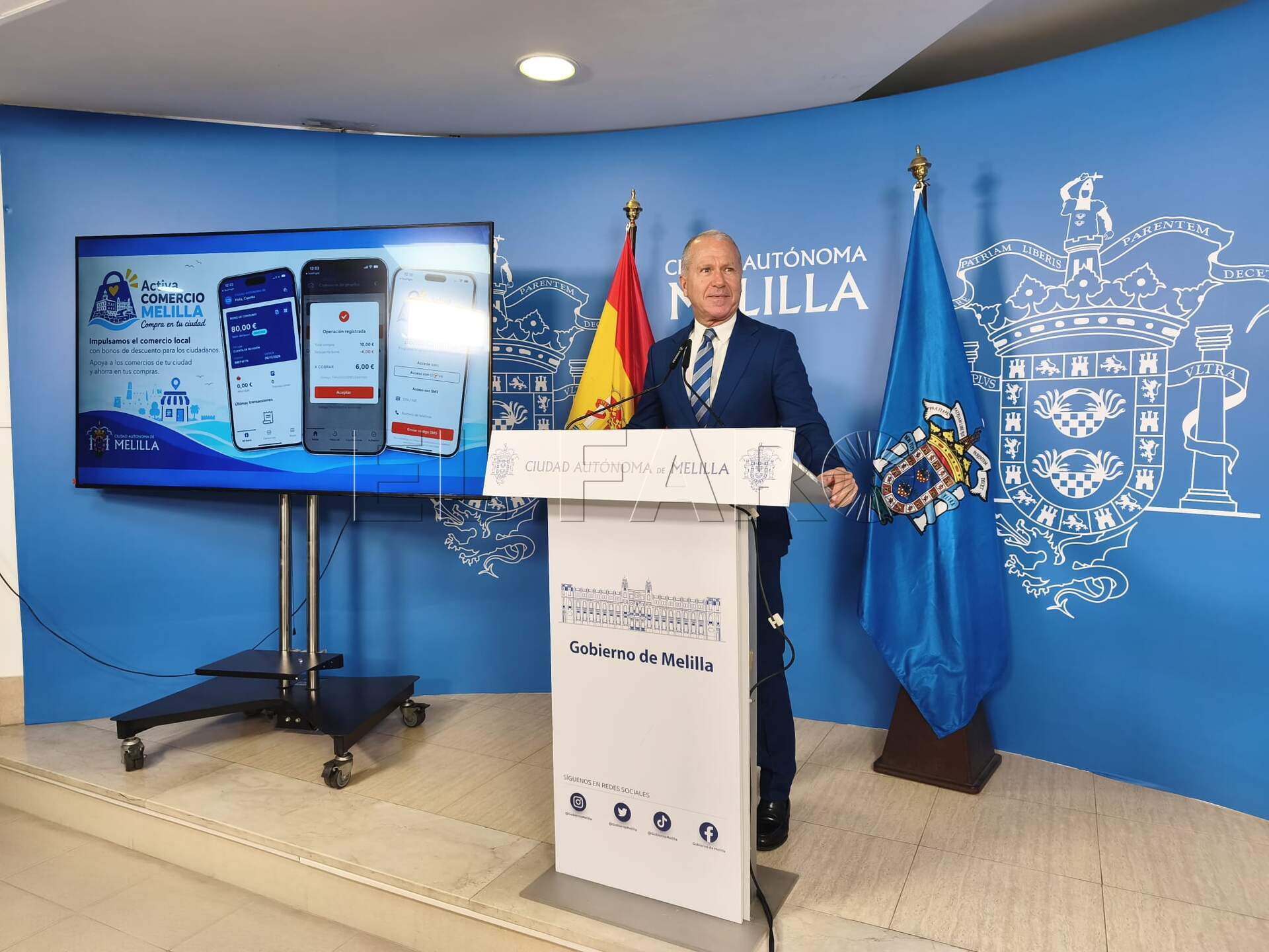 Miguel Marín presenta los bonos de comercio para incentivar las compras en comercios locales